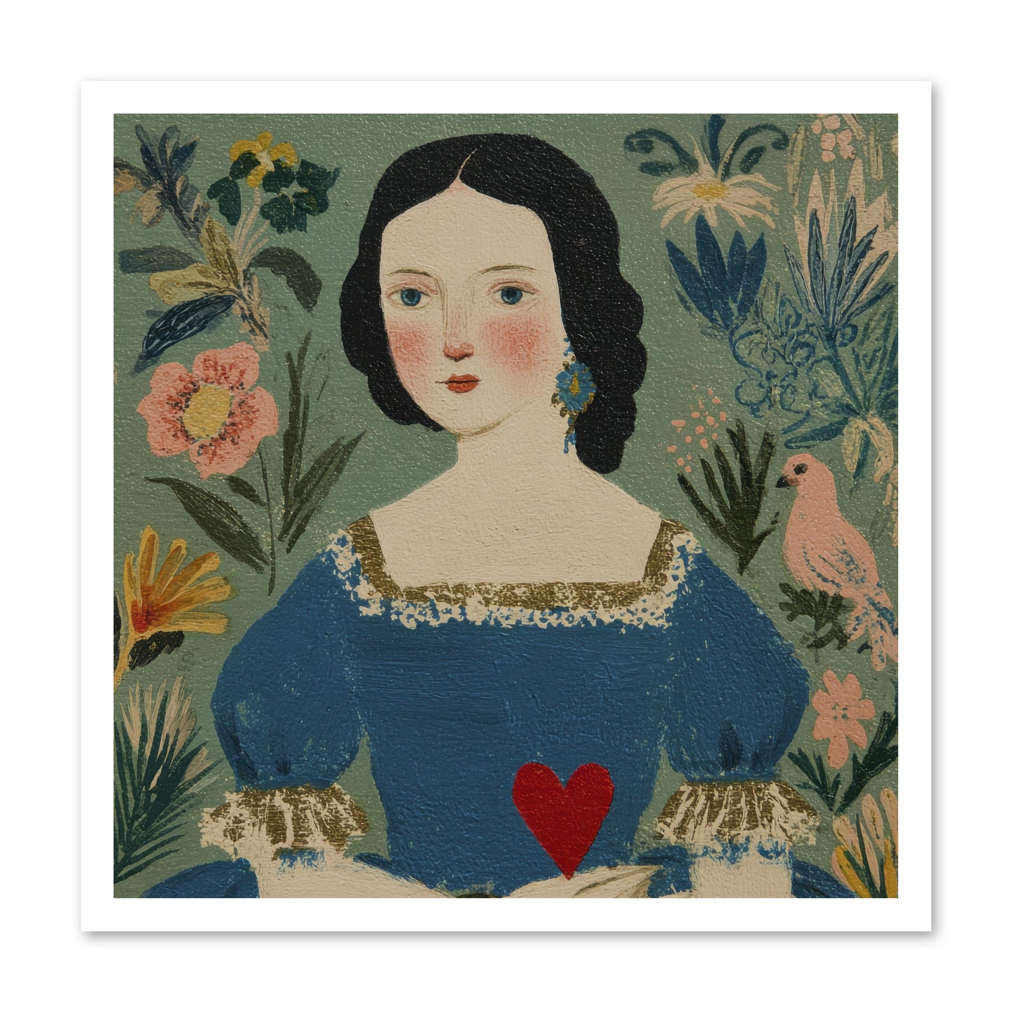 In The Garden Of Lasting Bonds -- Loose Canvas Print 24x24