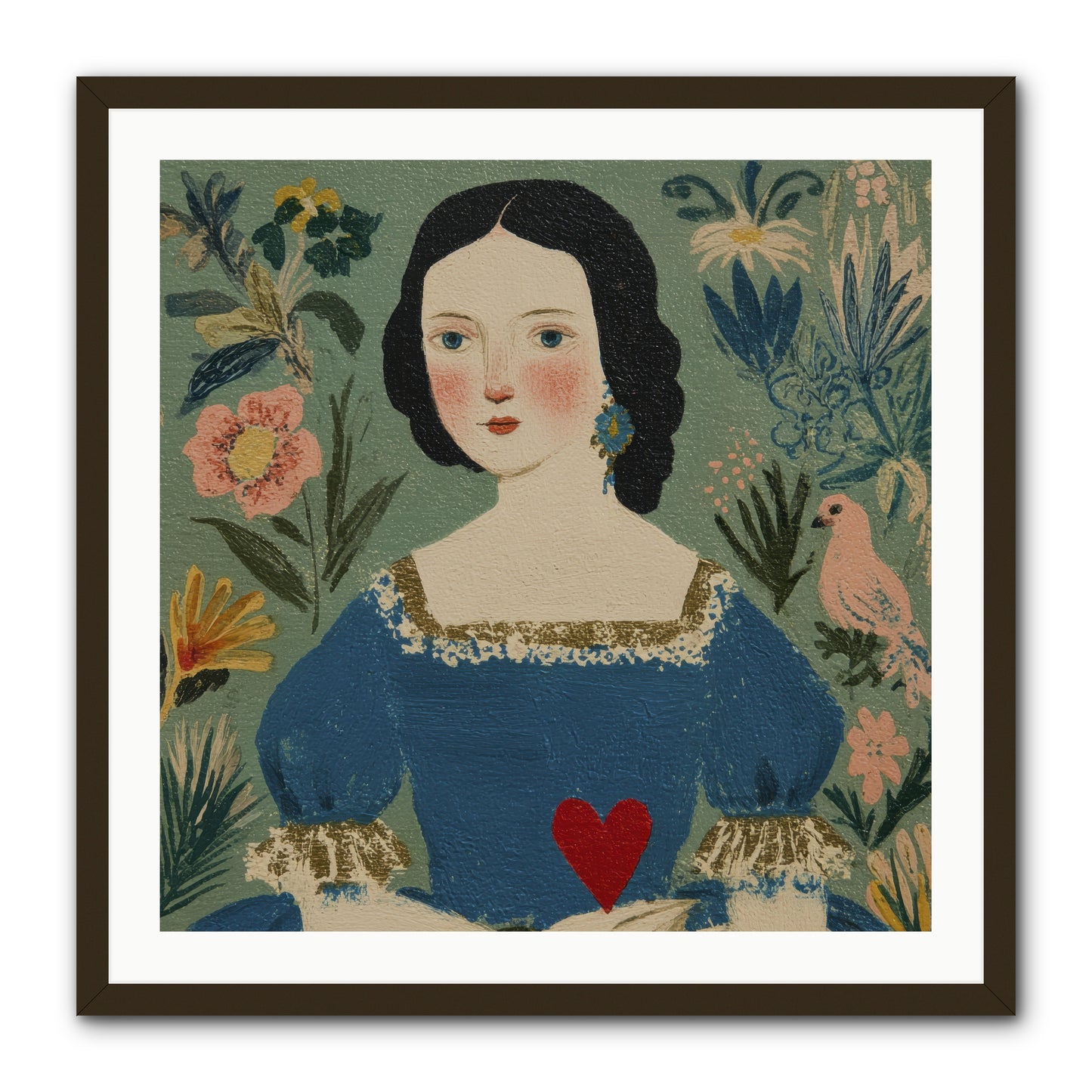 In The Garden Of Lasting Bonds -- Framed Print - Black 30x30