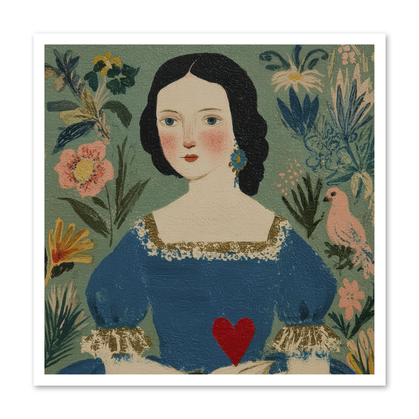 In The Garden Of Lasting Bonds -- Loose Canvas Print 30x30