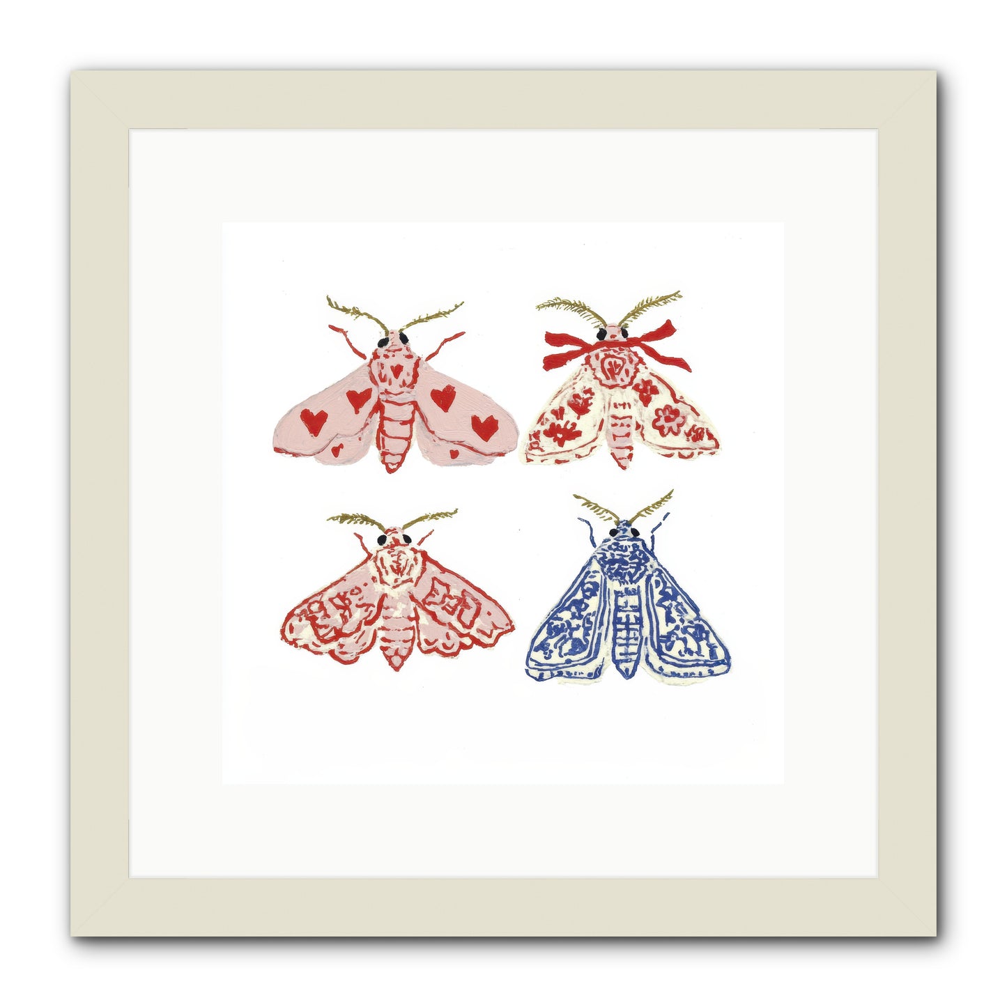 In The Language Only They Knew -- Framed Print - White 12x12