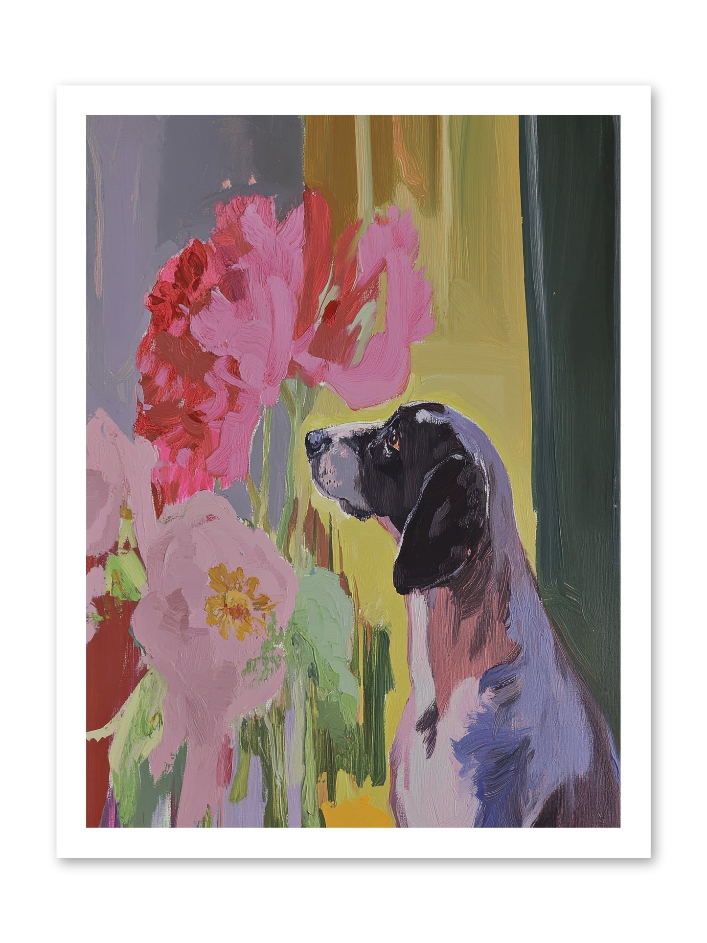 In The Moonflower Garden -- Paper Print 18x24