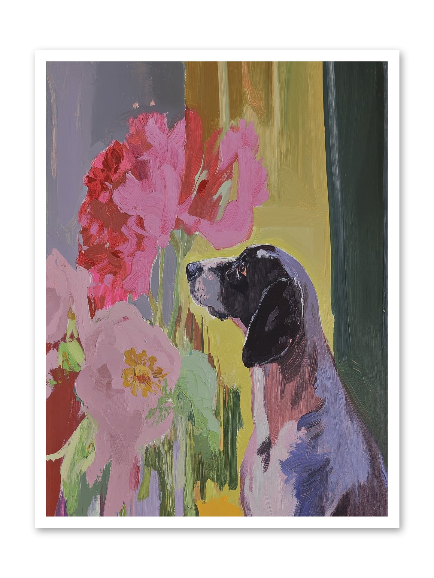 In The Moonflower Garden -- Paper Print 30x40