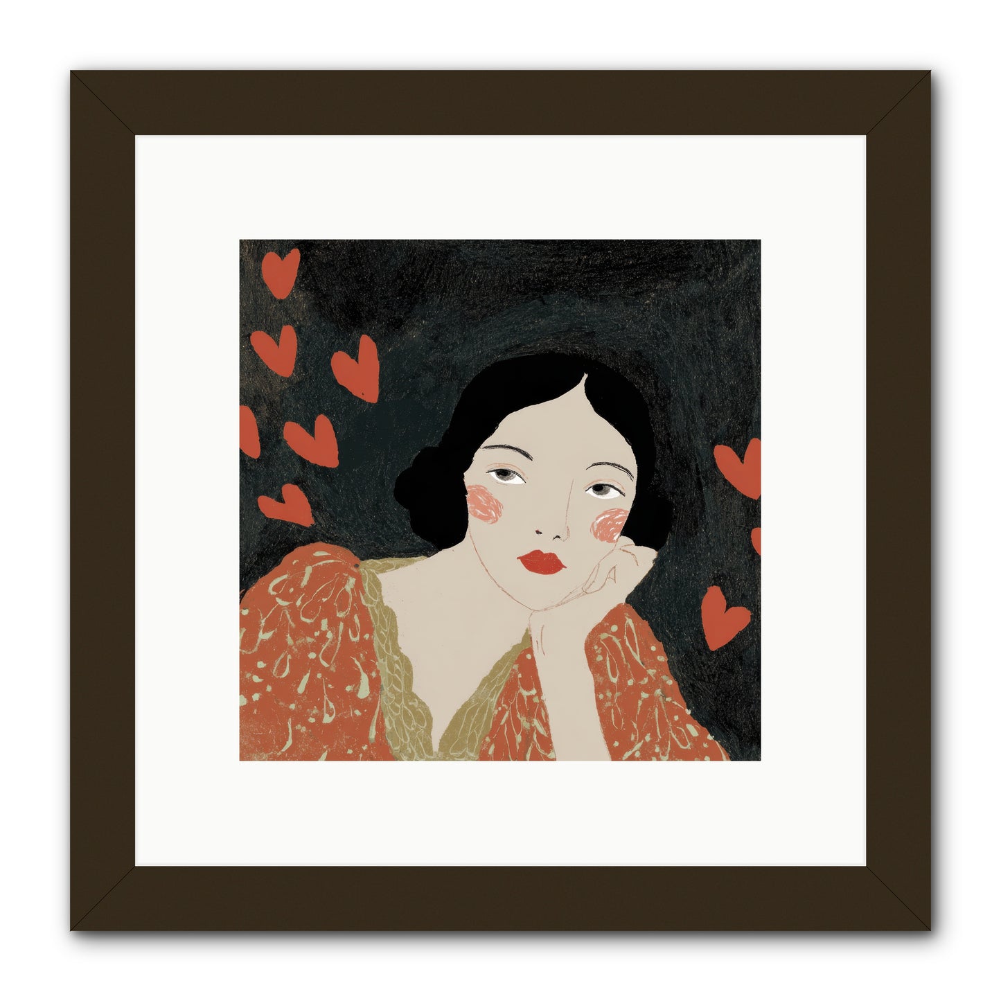 In The Sanctuary Of Two -- Framed Print - Black 10x10