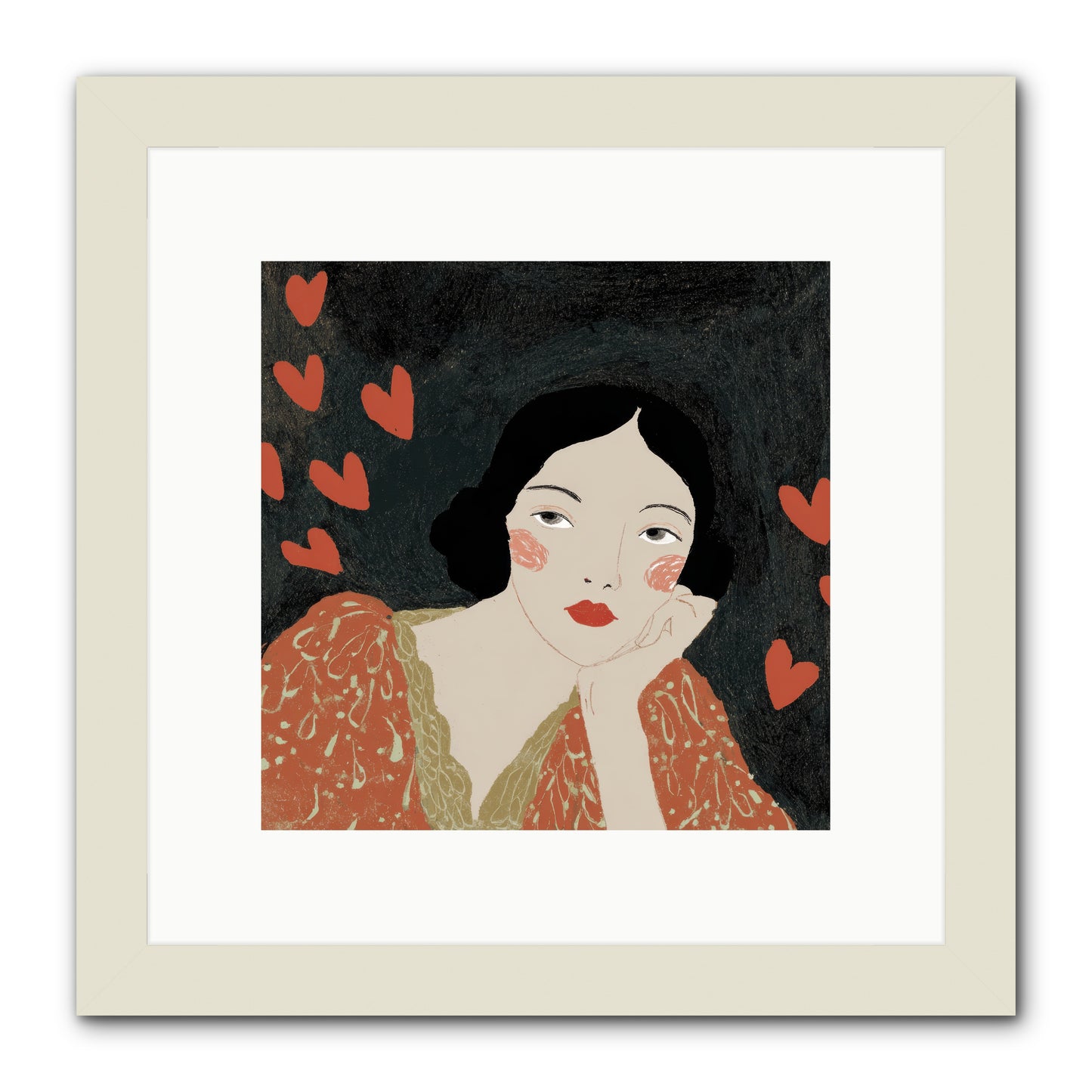 In The Sanctuary Of Two -- Framed Print - White 10x10