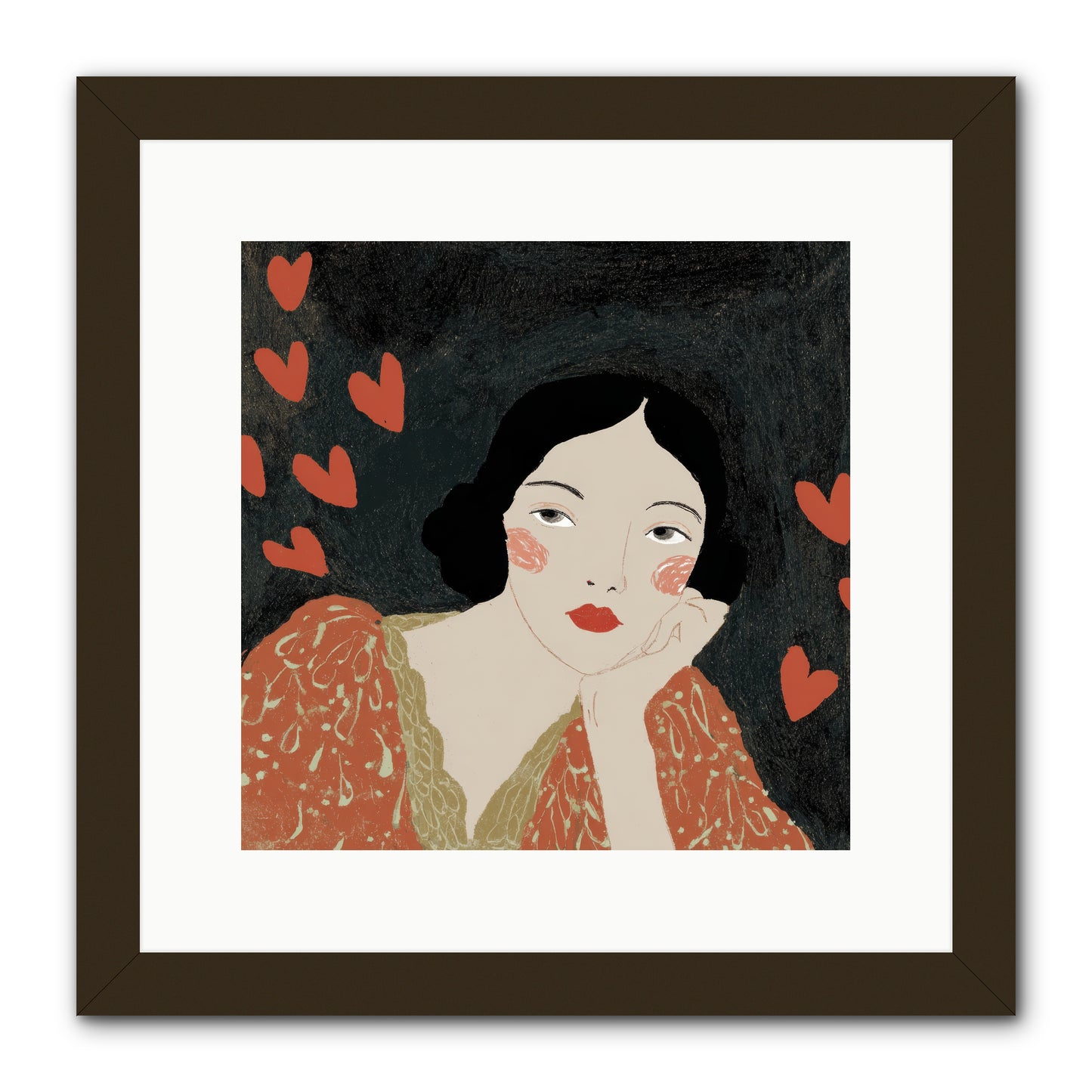 In The Sanctuary Of Two -- Framed Print - Black 12x12