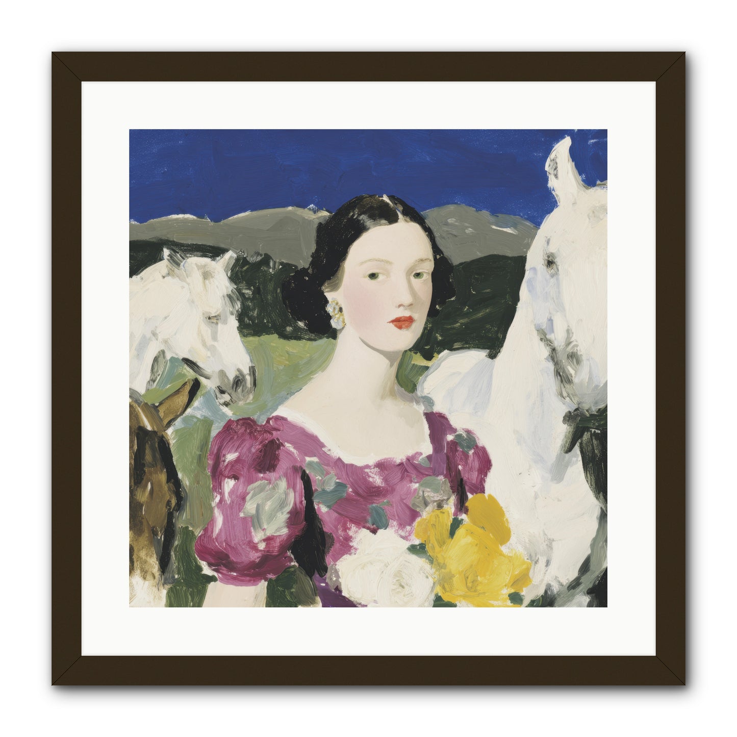In the Dream Landscape -- Framed Print - Black 20x20