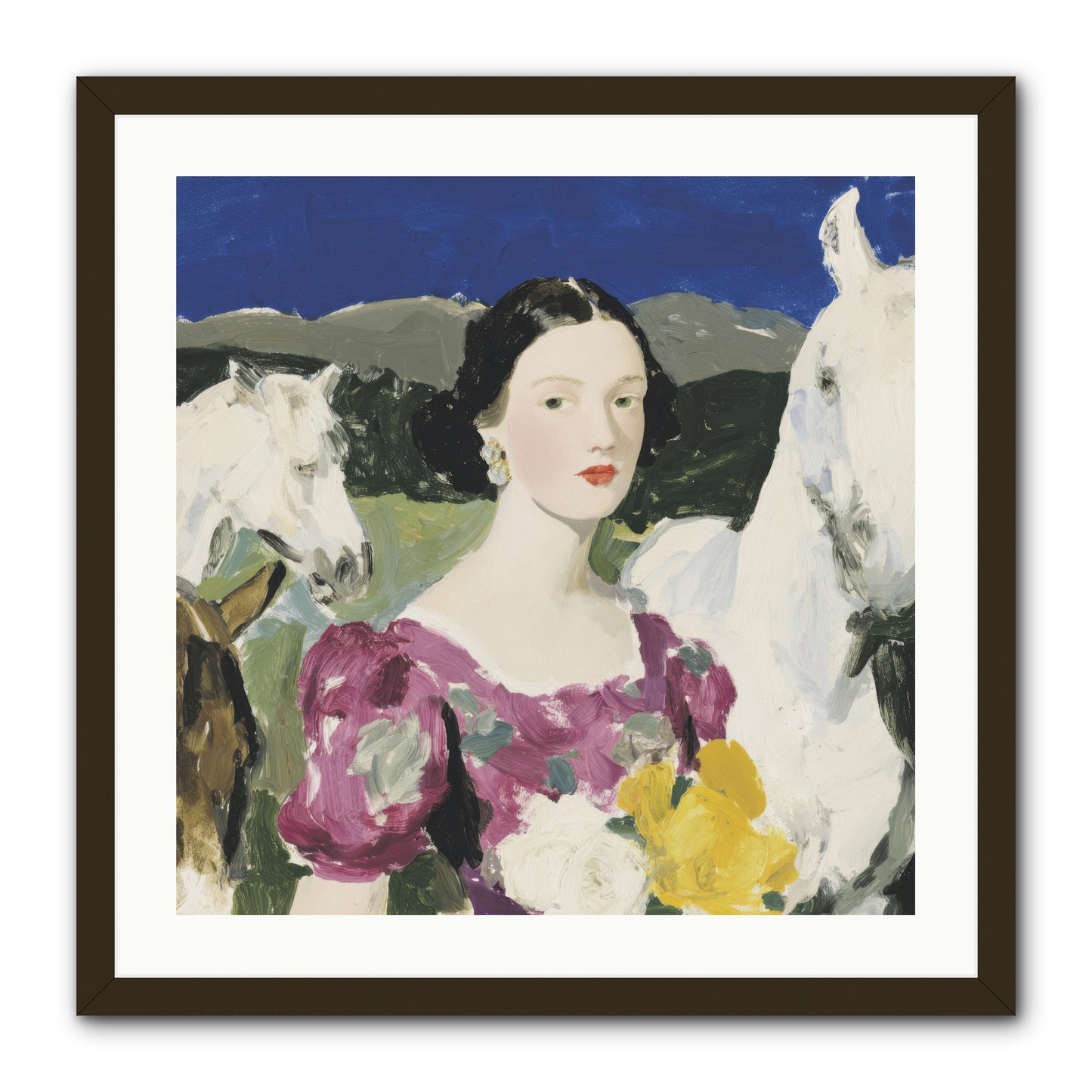 In the Dream Landscape -- Framed Print - Black 24x24
