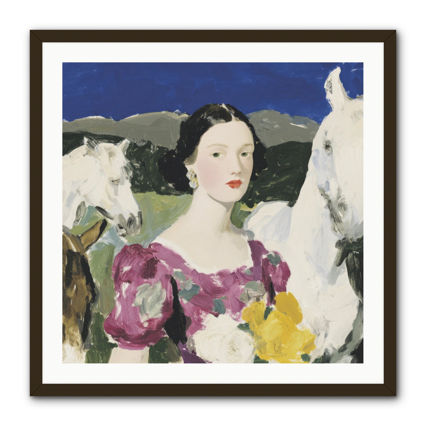 In the Dream Landscape -- Framed Print - Black 30x30