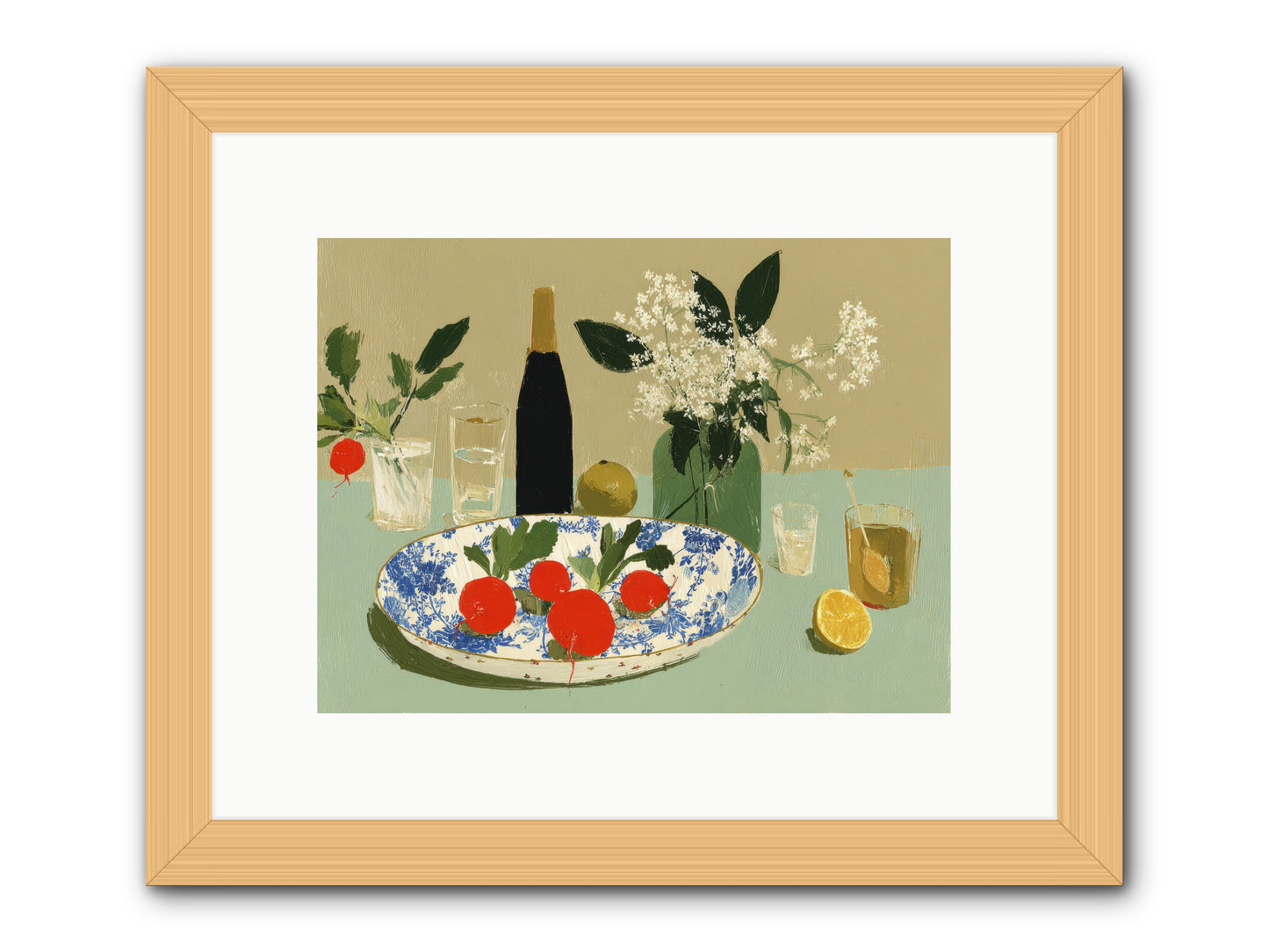 In the Stillness -- Framed Print - Natural 12x9