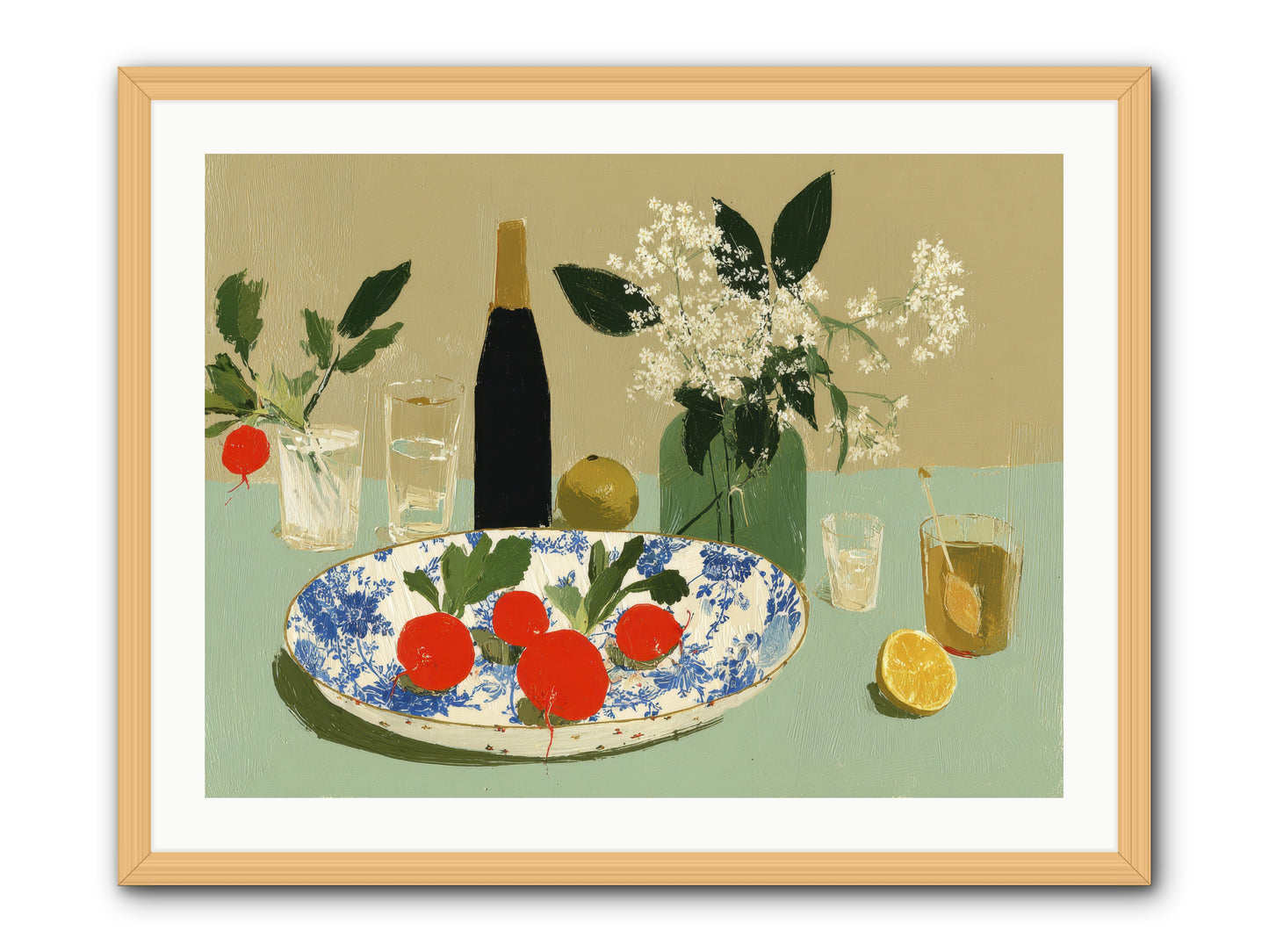 In the Stillness -- Framed Print - Natural 32x24
