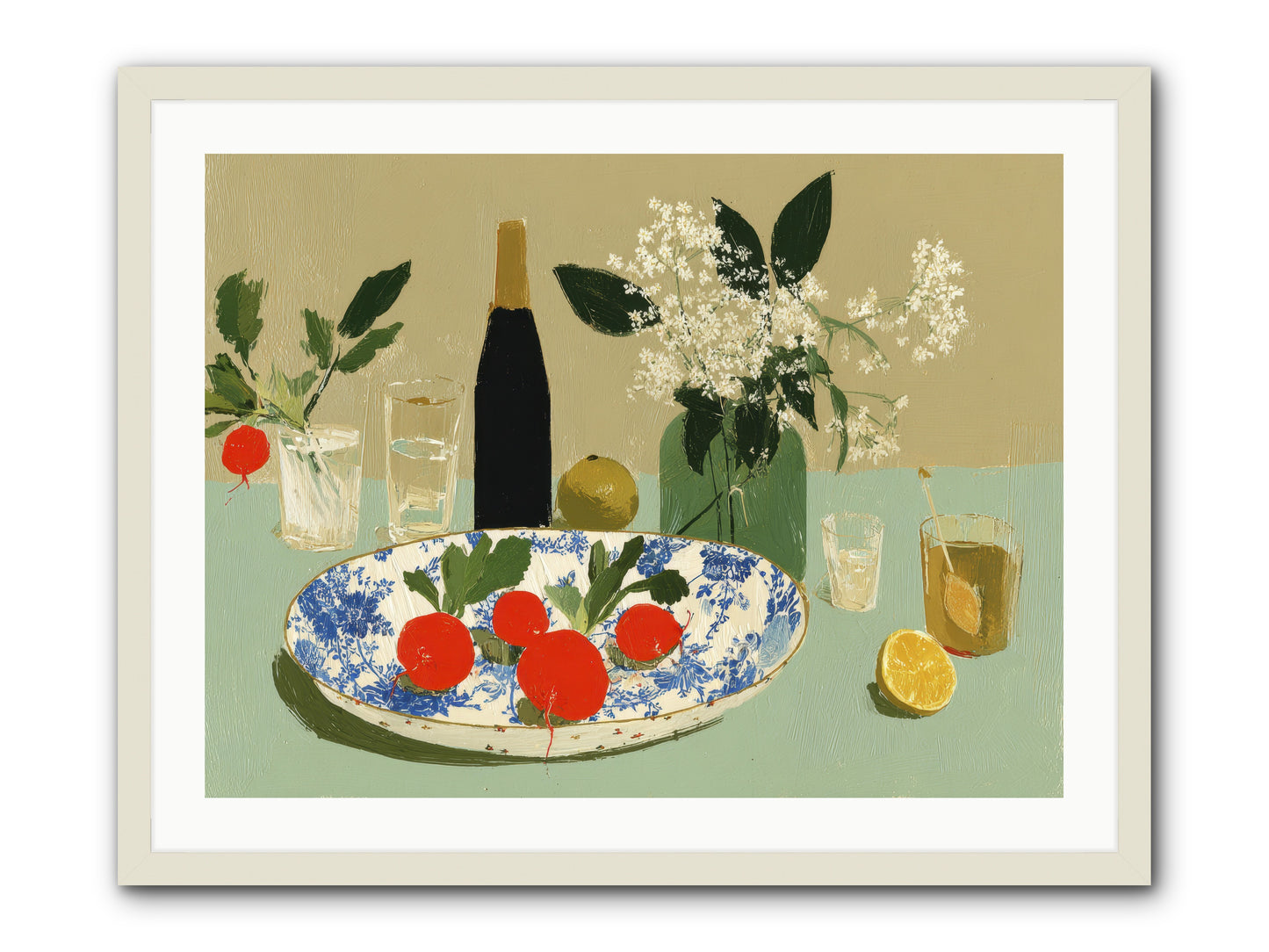 In the Stillness -- Framed Print - White 32x24