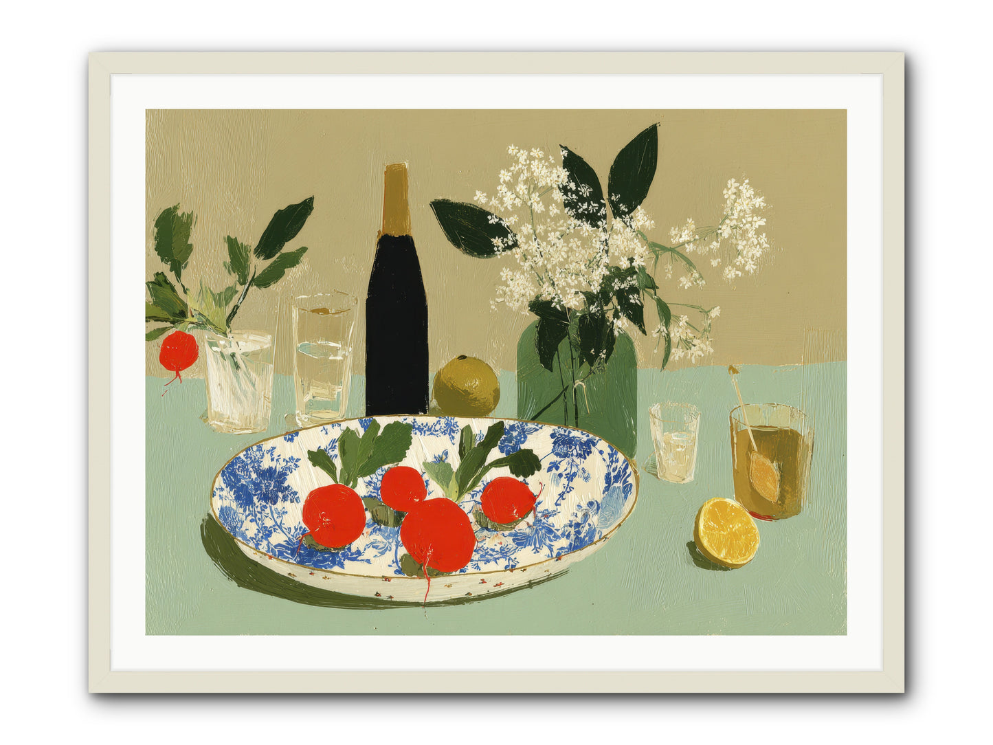 In the Stillness -- Framed Print - White 40x30