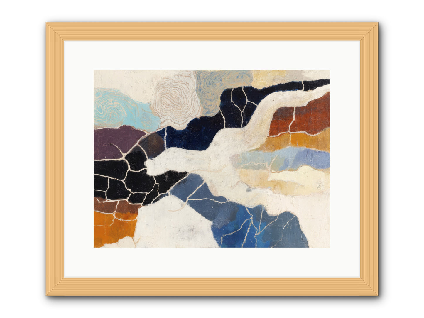 Incise -- Framed Print - Natural 16x12