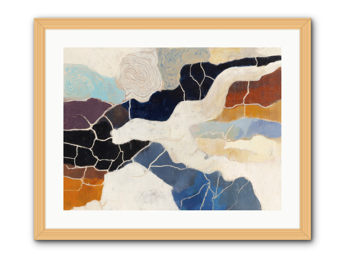Incise -- Framed Print - Natural 24x18