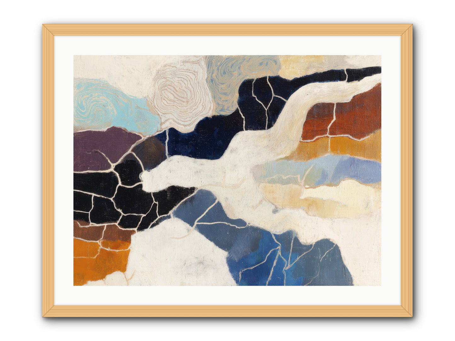 Incise -- Framed Print - Natural 32x24
