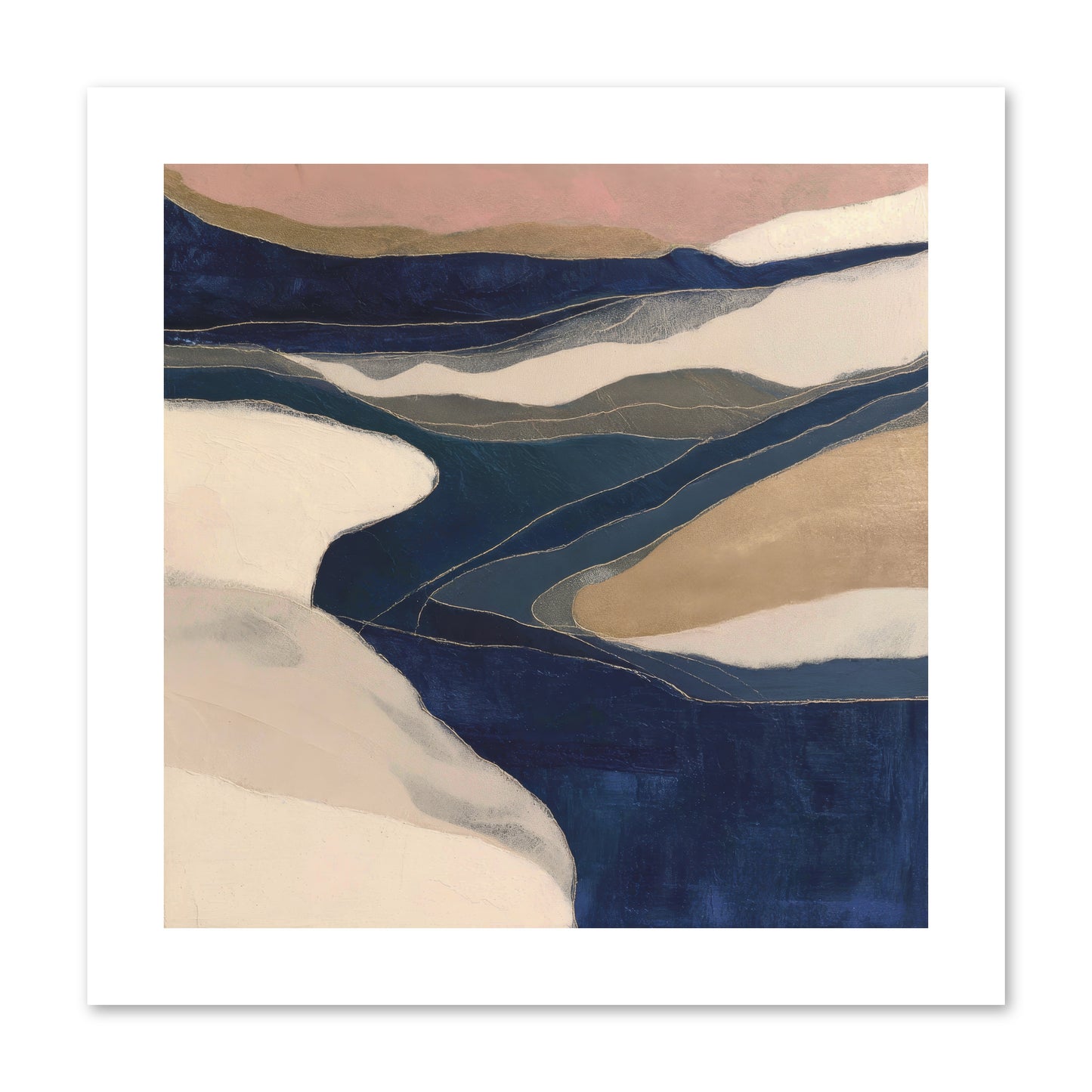 Indigo  -- Paper Print 10x10