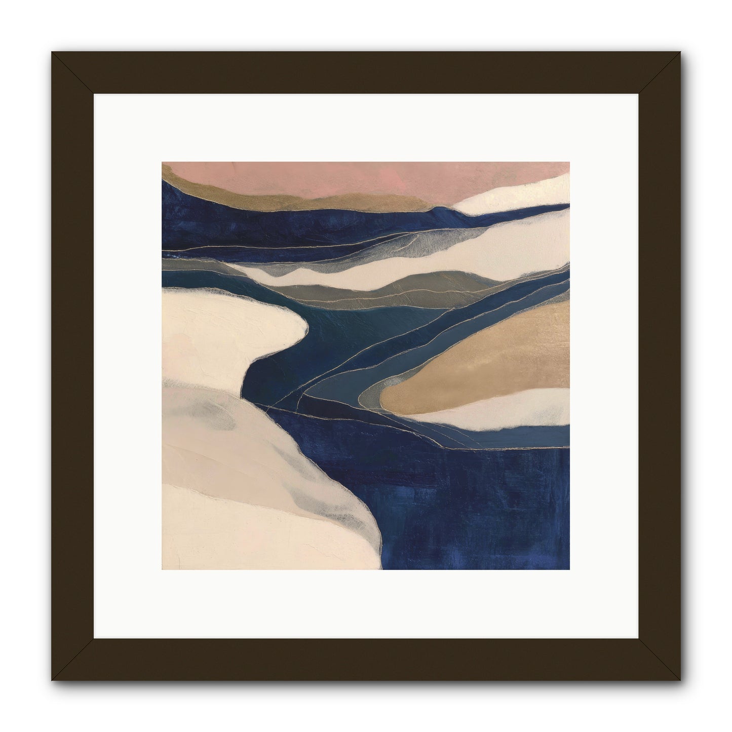Indigo  -- Framed Print - Black 12x12