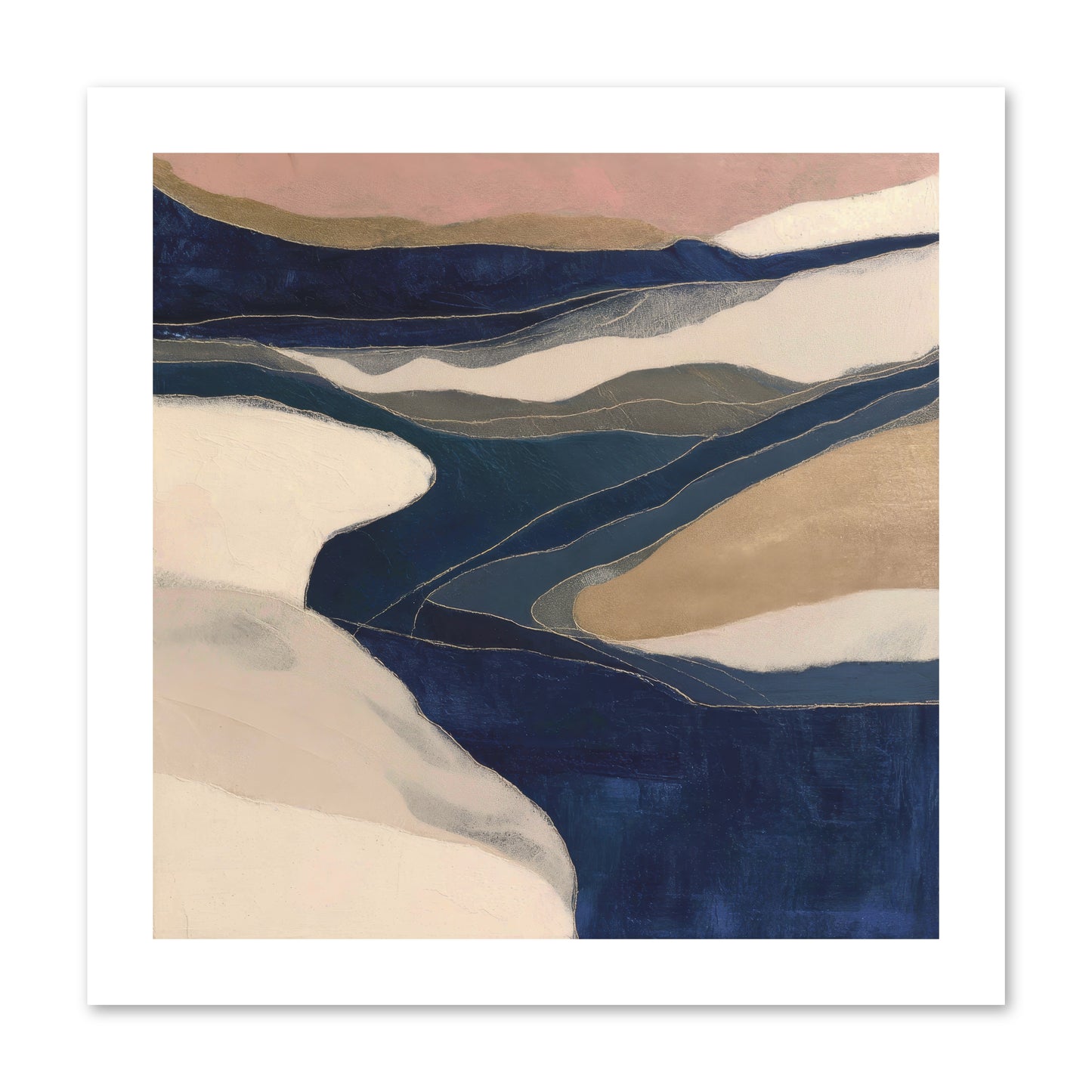 Indigo  -- Paper Print 12x12