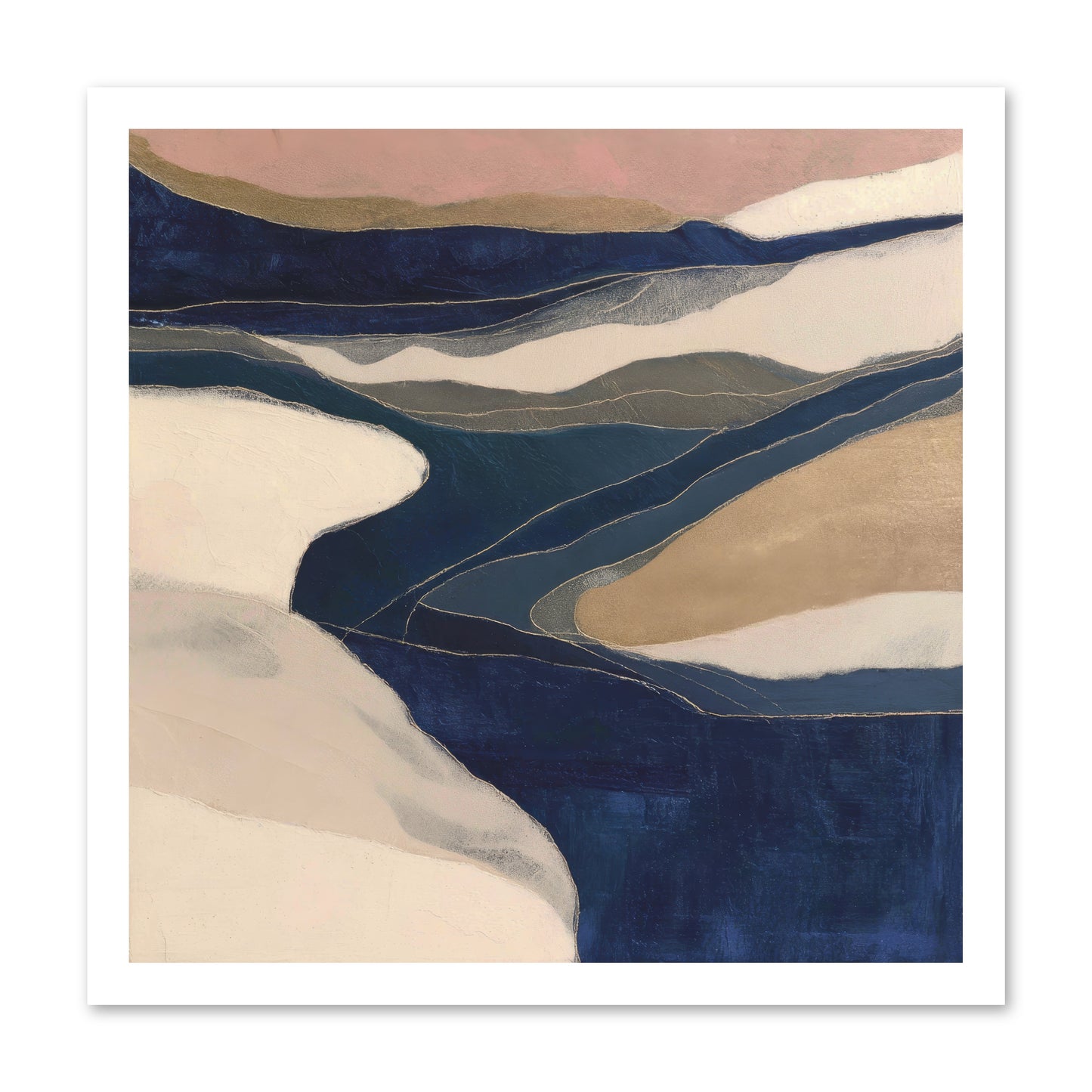 Indigo  -- Paper Print 20x20