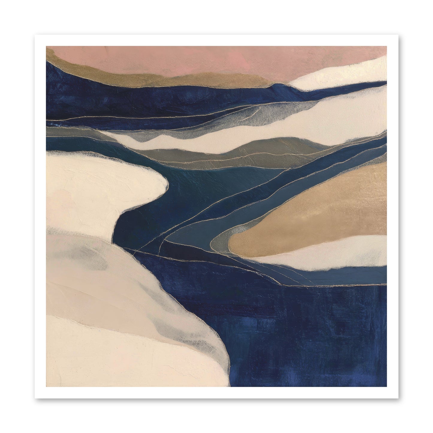 Indigo  -- Paper Print 30x30