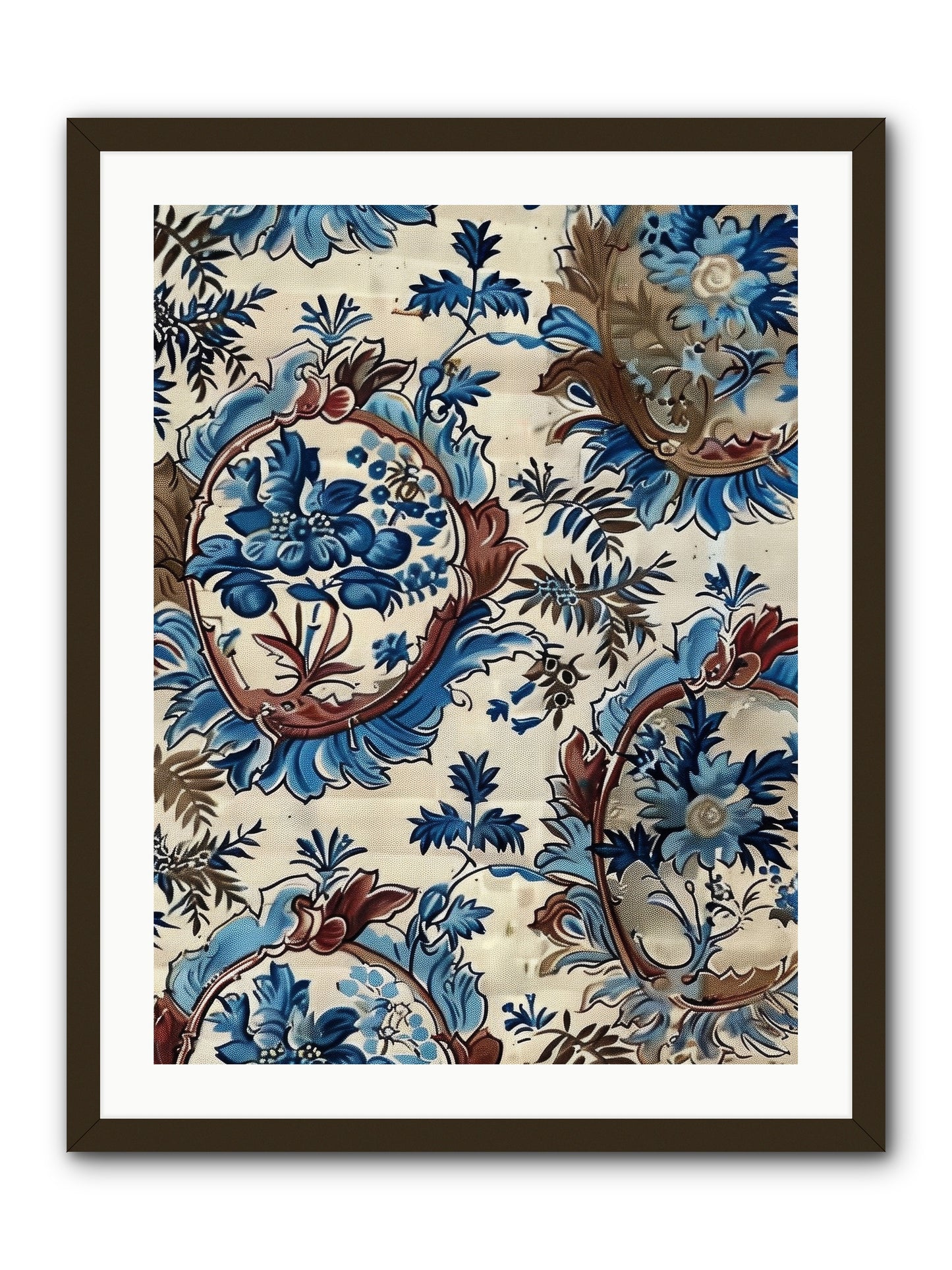 Indigo Silhouette -- Framed Print - Black 24x32