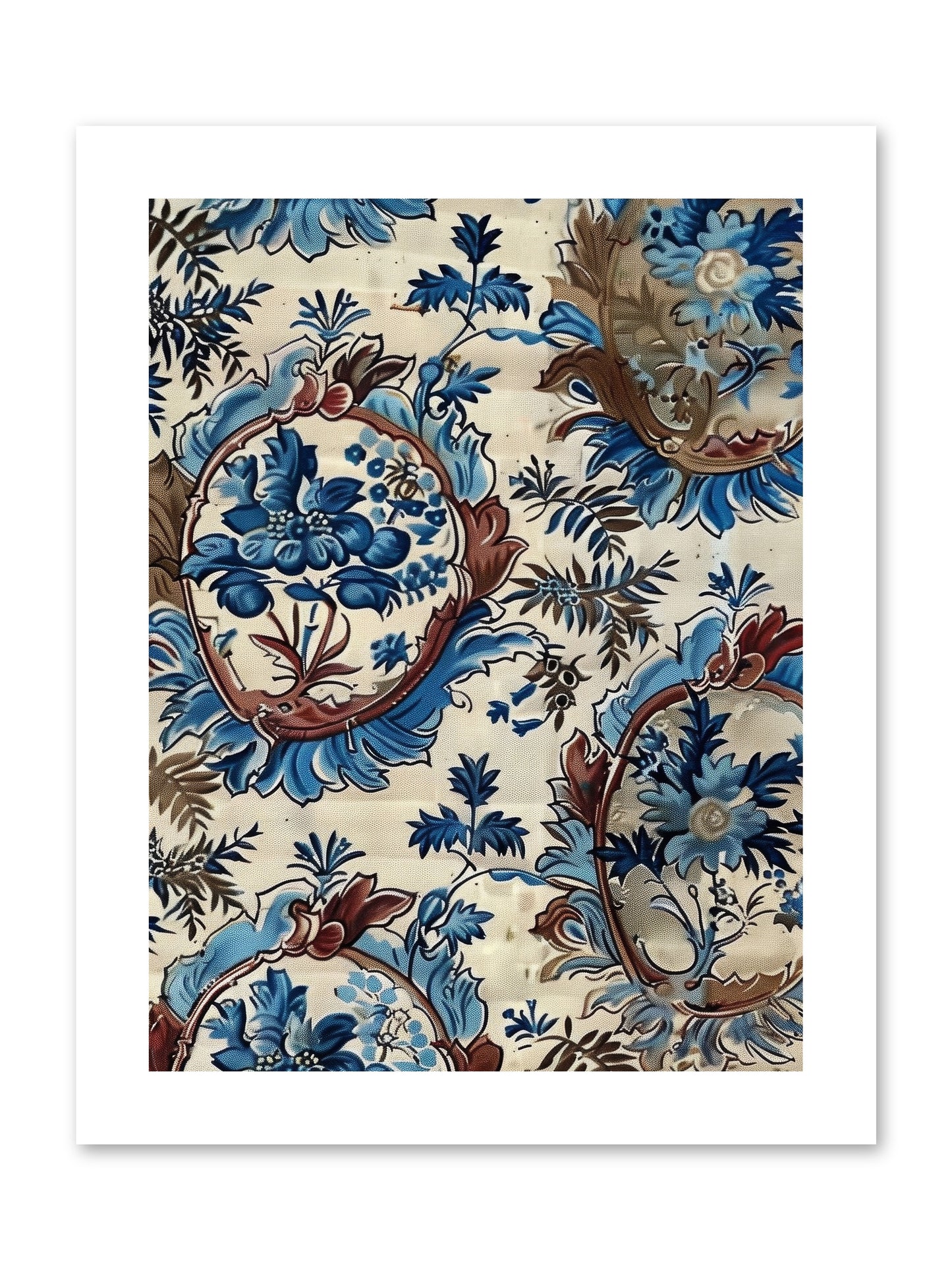 Indigo Silhouette -- Loose Canvas Print 9x12