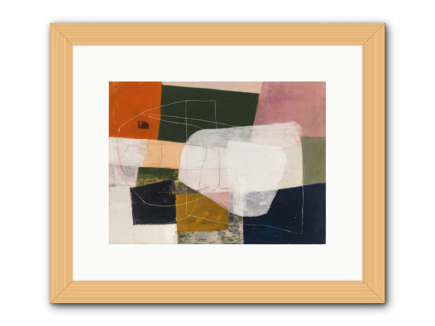 Inhabited -- Framed Print - Natural 12x9