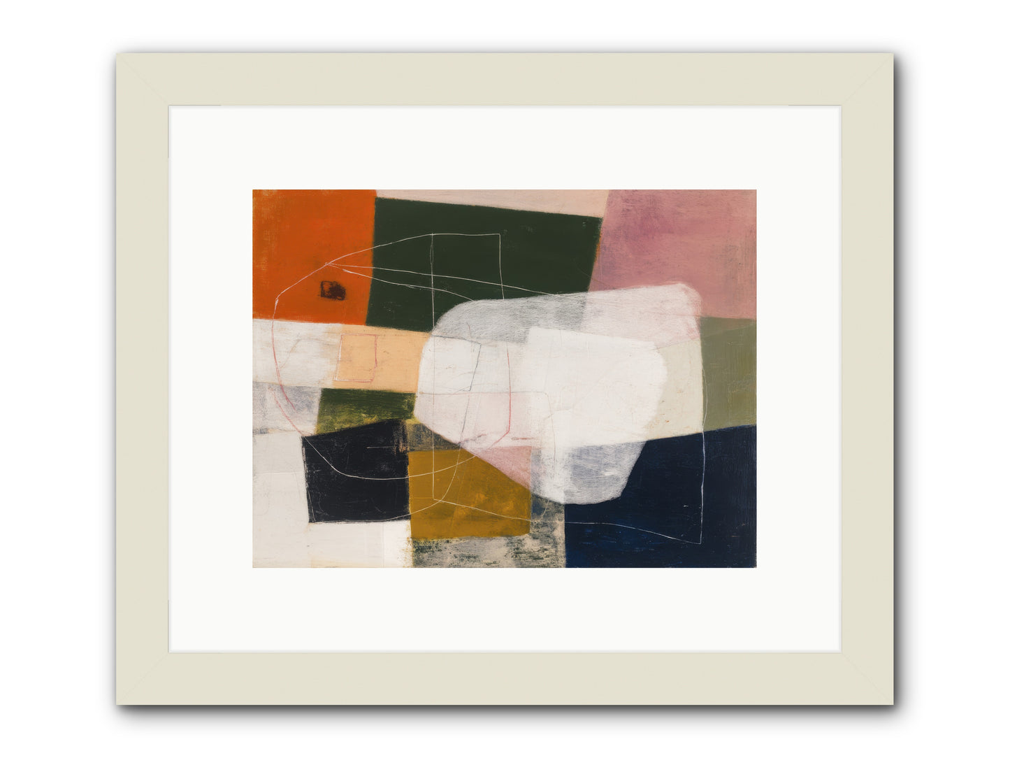 Inhabited -- Framed Print - White 12x9