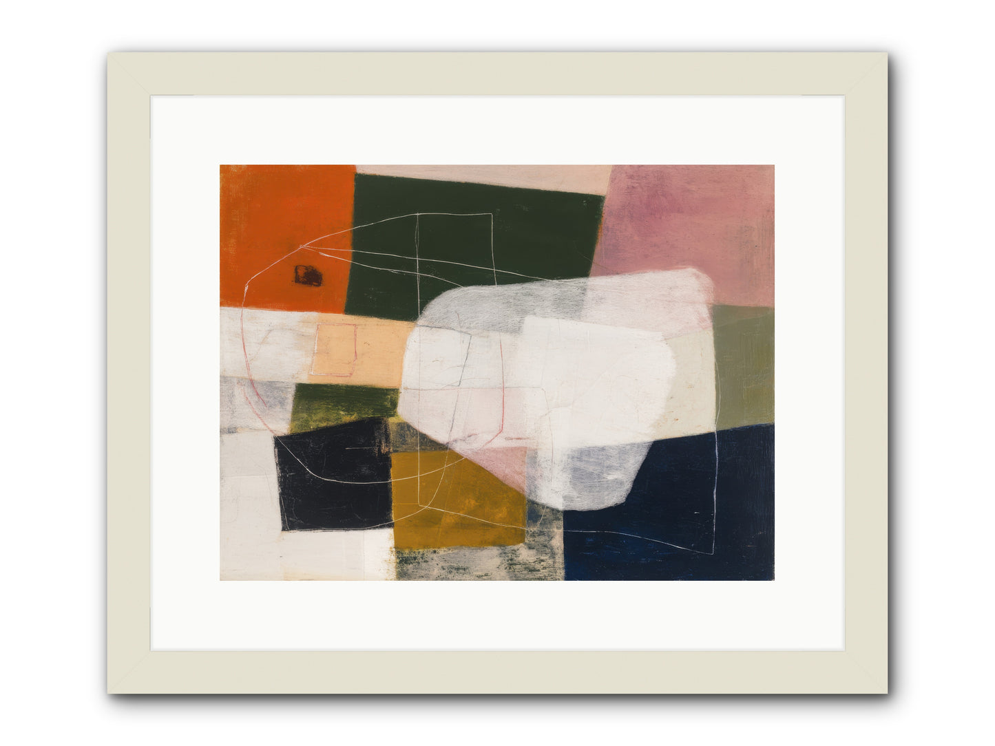 Inhabited -- Framed Print - White 16x12