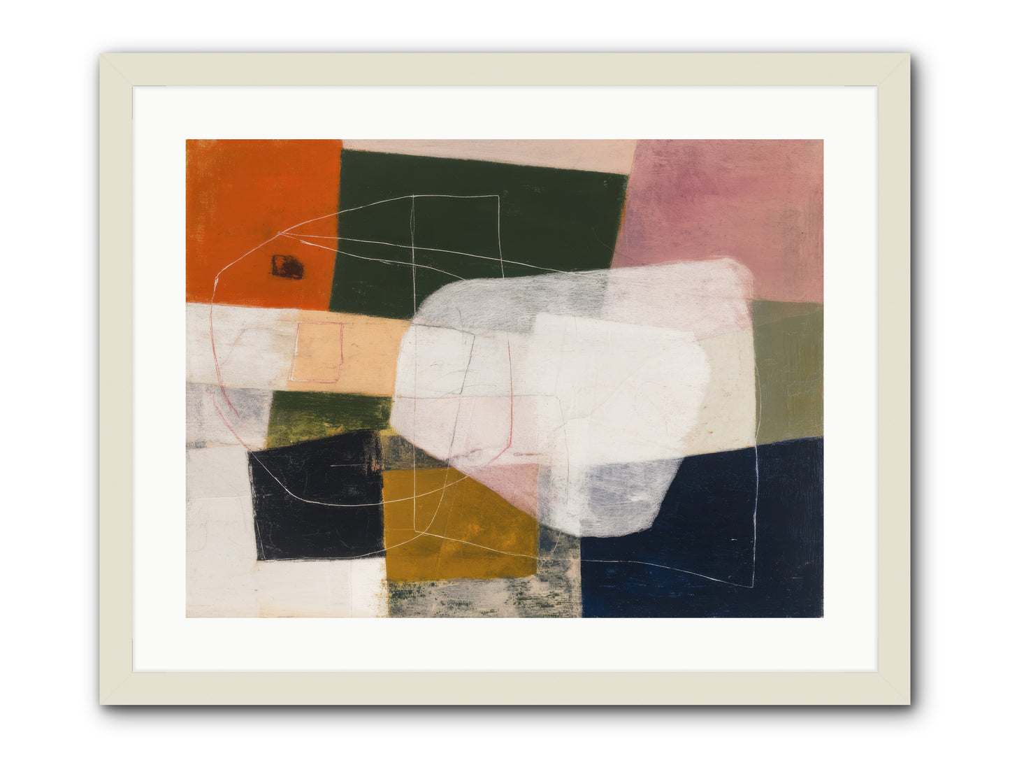 Inhabited -- Framed Print - White 24x18