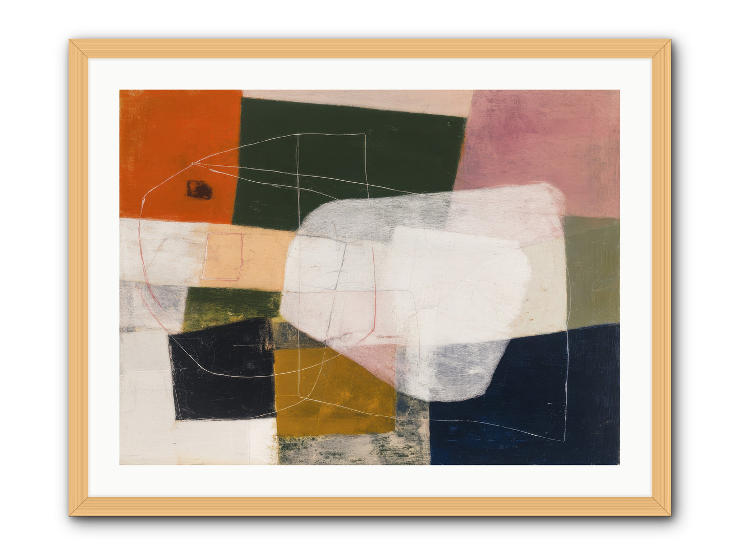 Inhabited -- Framed Print - Natural 32x24