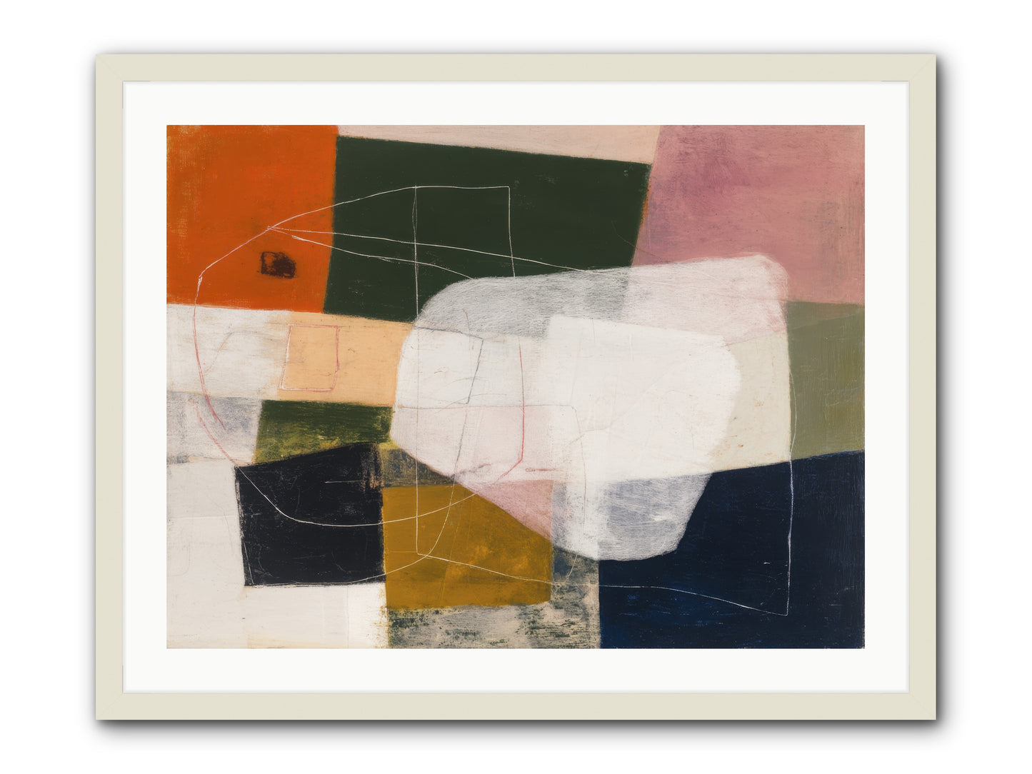 Inhabited -- Framed Print - White 32x24
