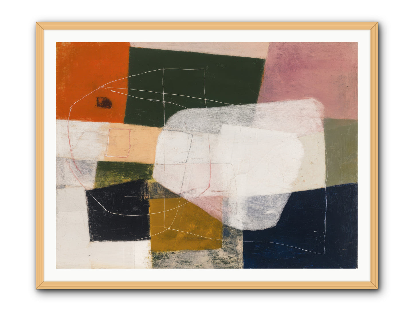 Inhabited -- Framed Print - Natural 48x36