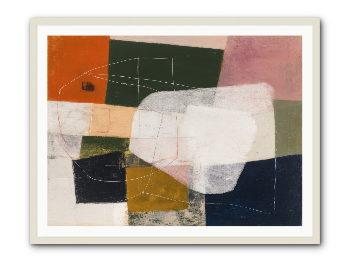 Inhabited -- Framed Print - White 48x36