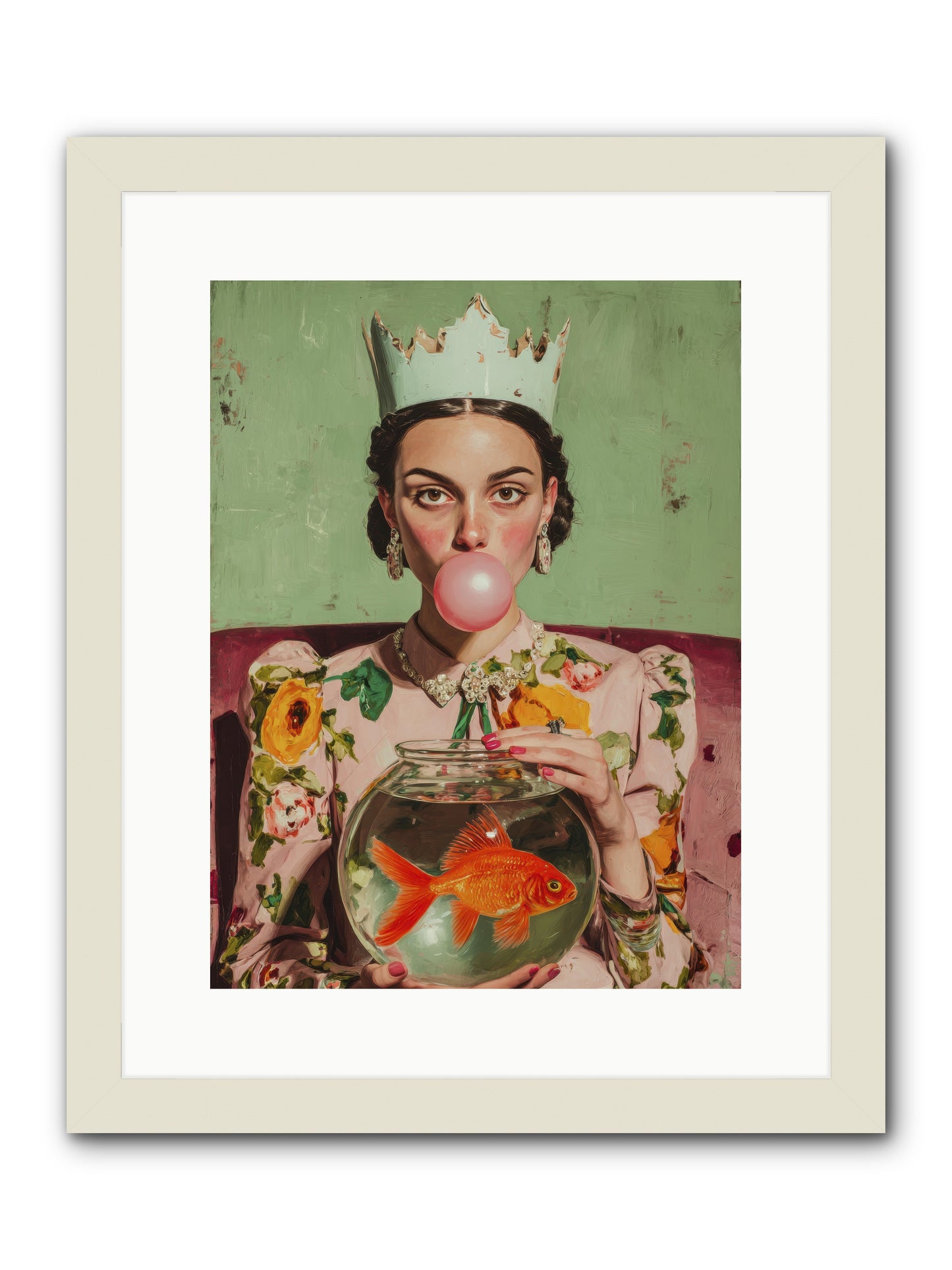 Inheritance at Honeybell Court -- Framed Print - White 12x16