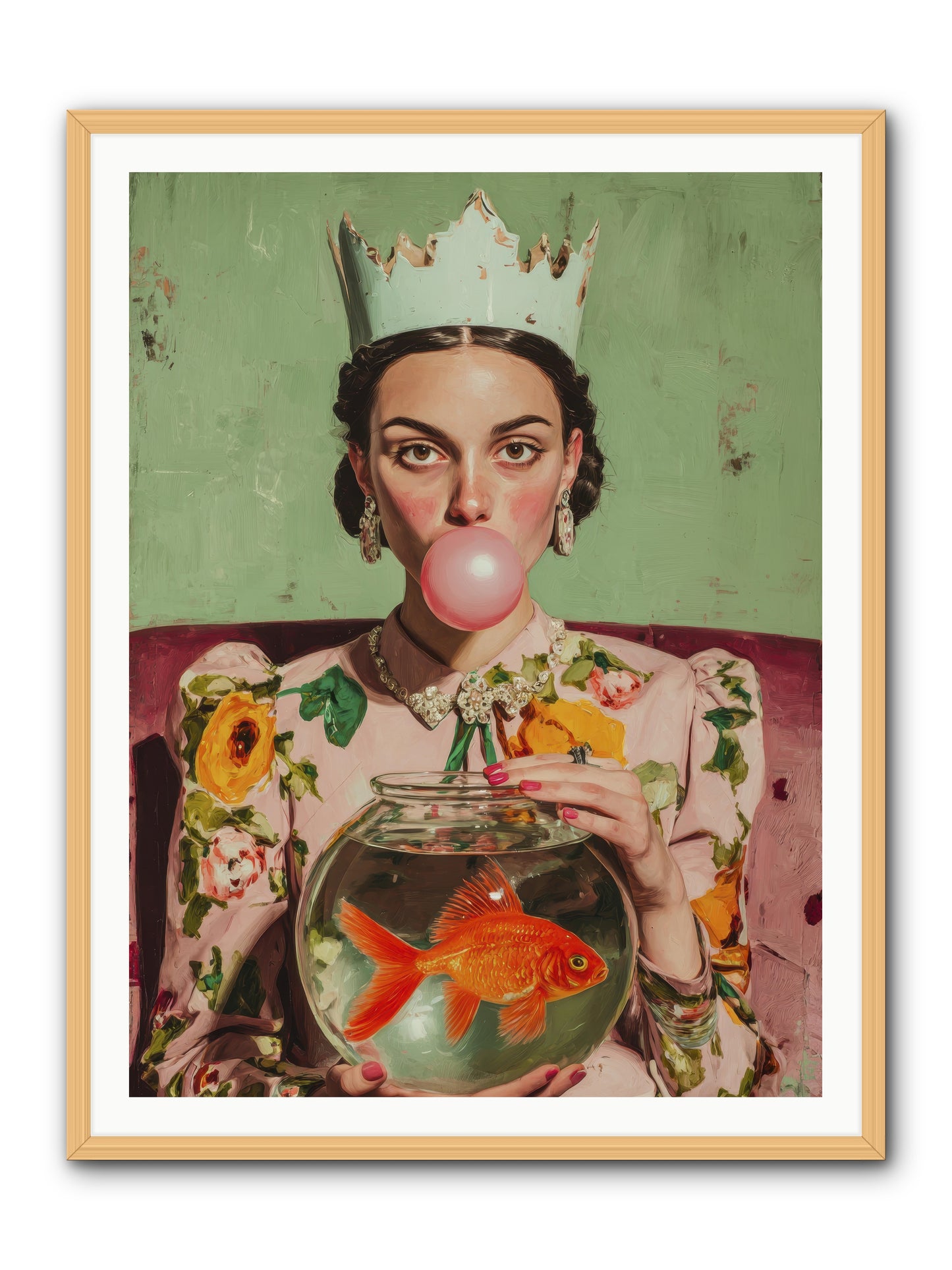 Inheritance at Honeybell Court -- Framed Print - Natural 36x48