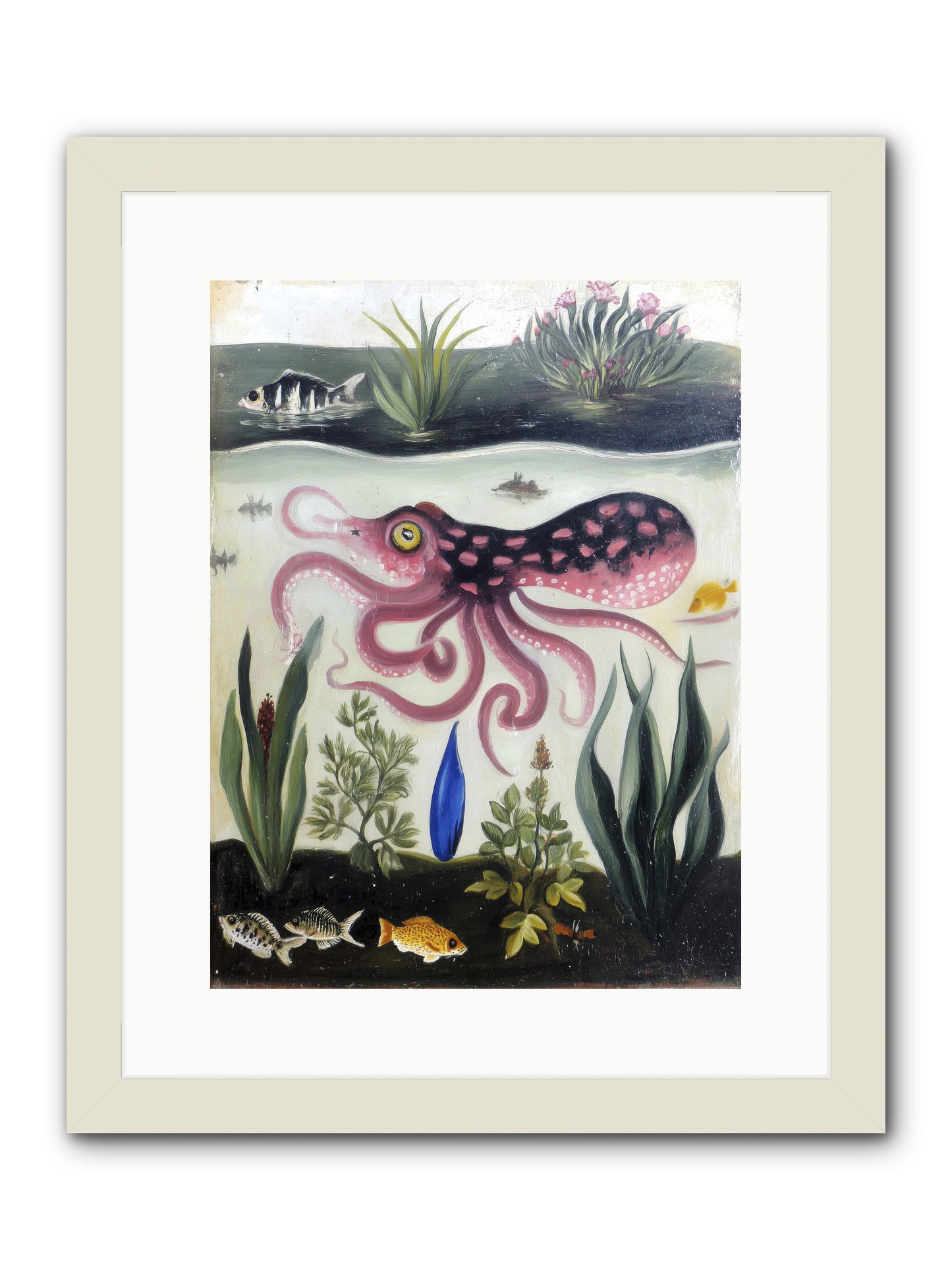 Ink Spell -- Framed Print - White 12x16