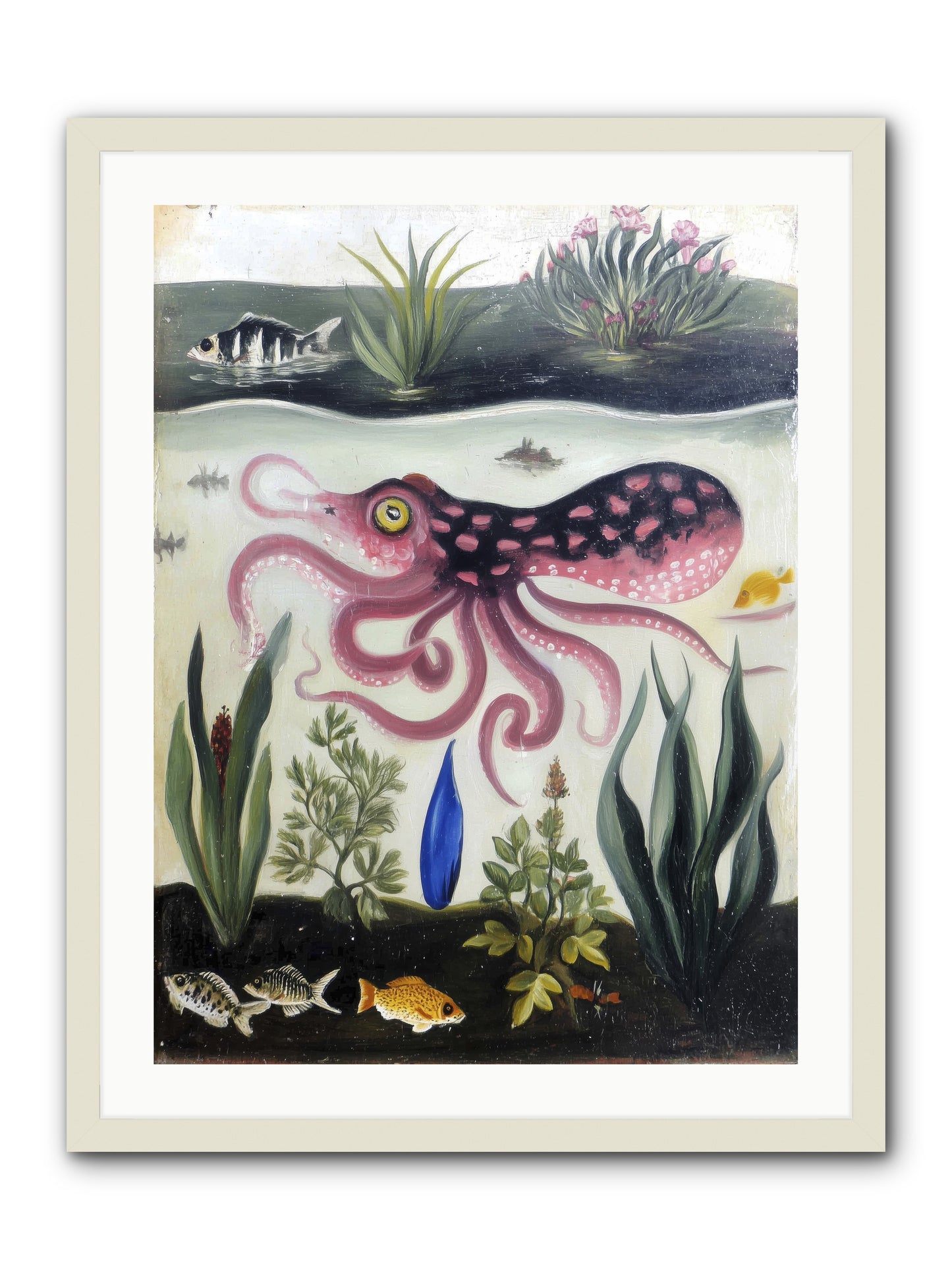 Ink Spell -- Framed Print - White 24x32