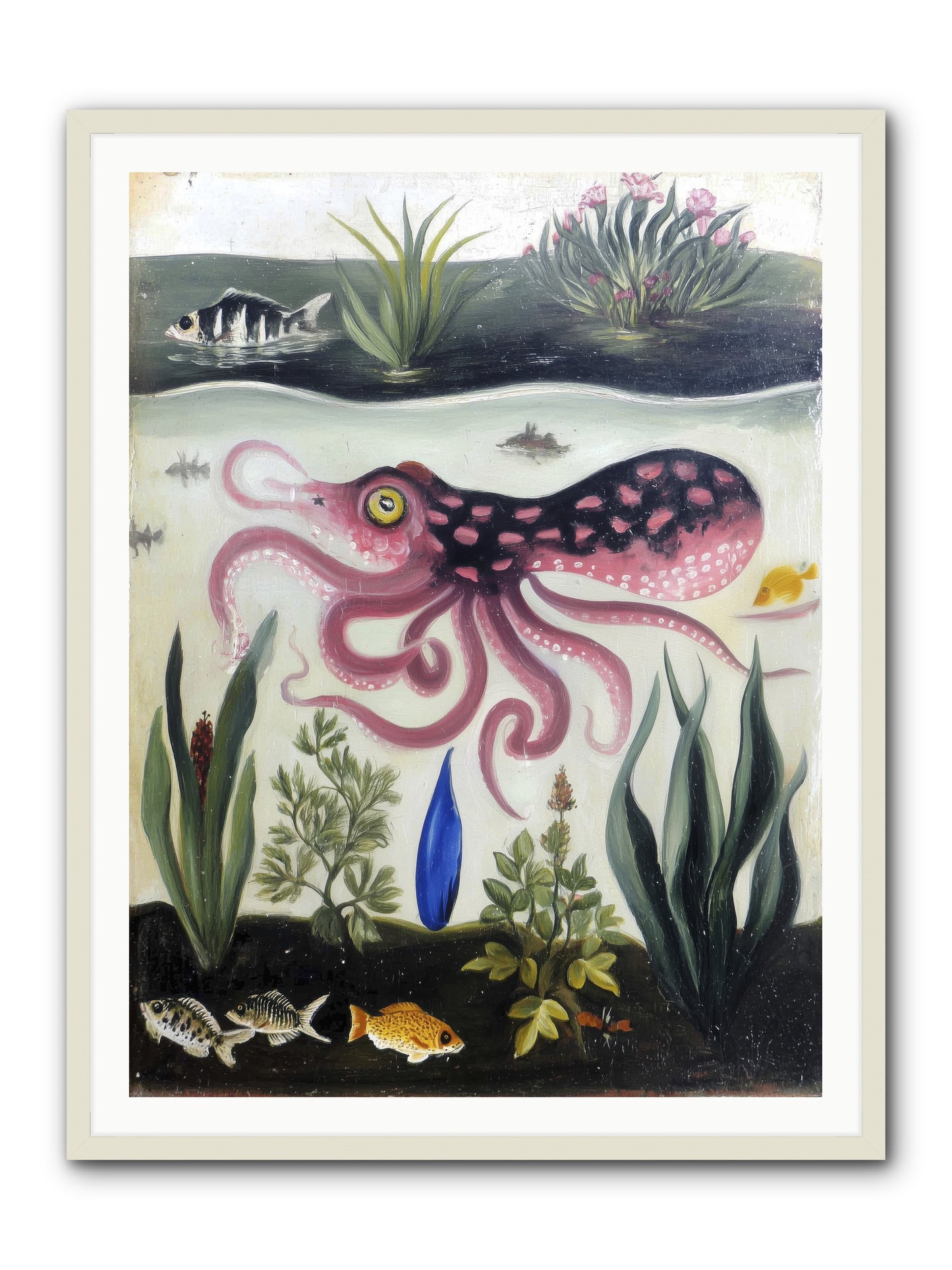 Ink Spell -- Framed Print - White 36x48