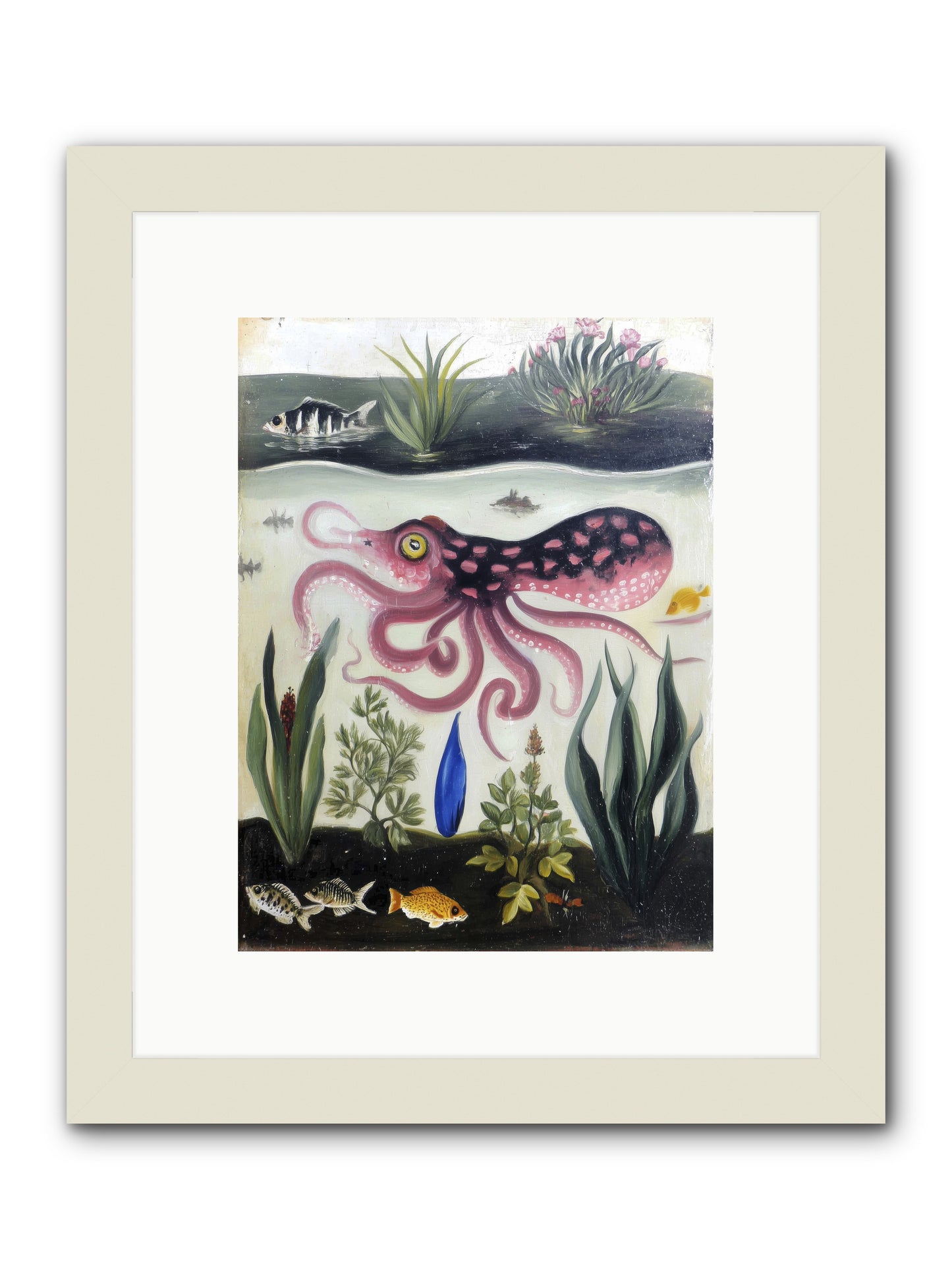 Ink Spell -- Framed Print - White 9x12