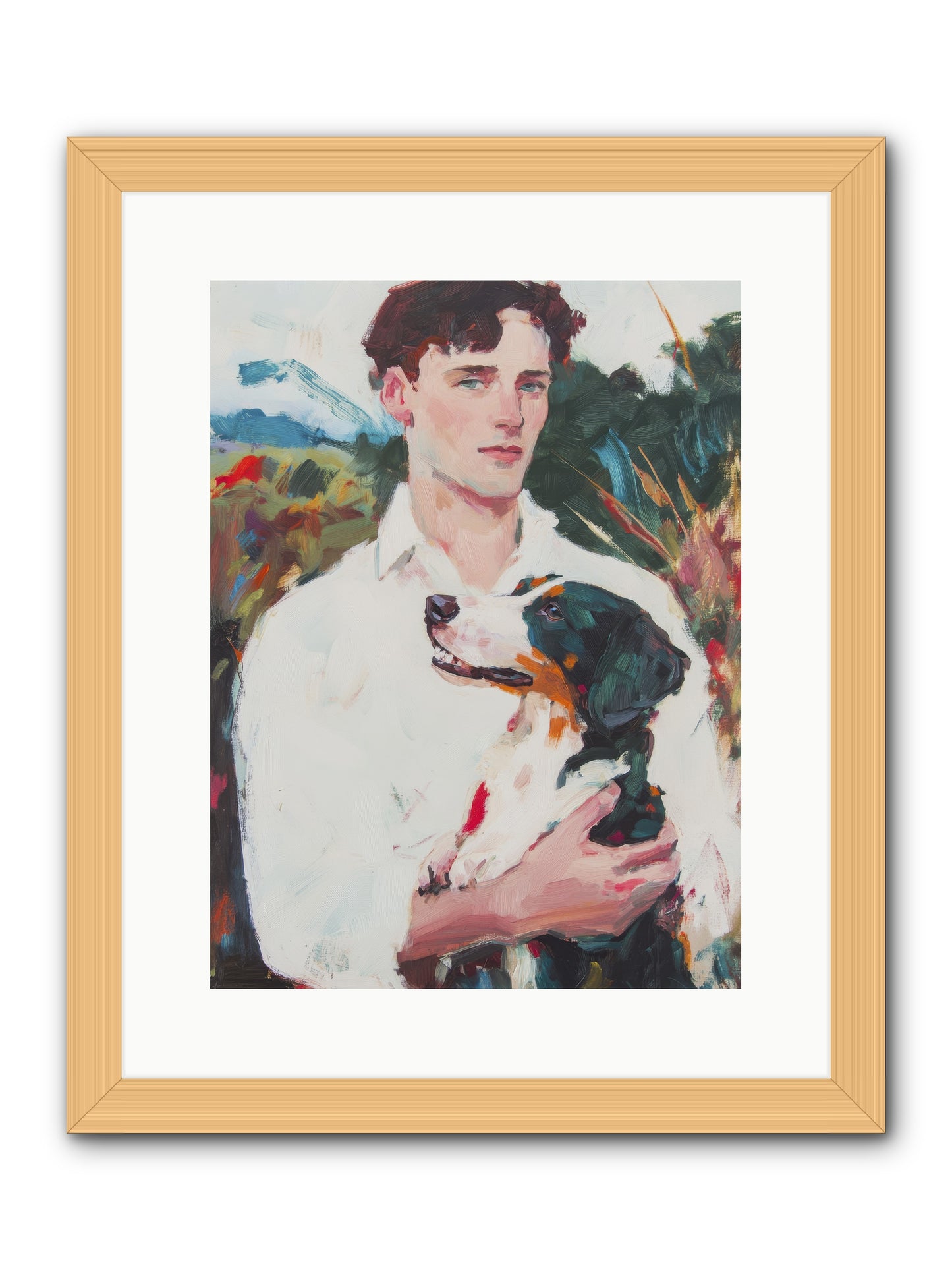 Inseparable Wanderers -- Framed Print - Natural 12x16