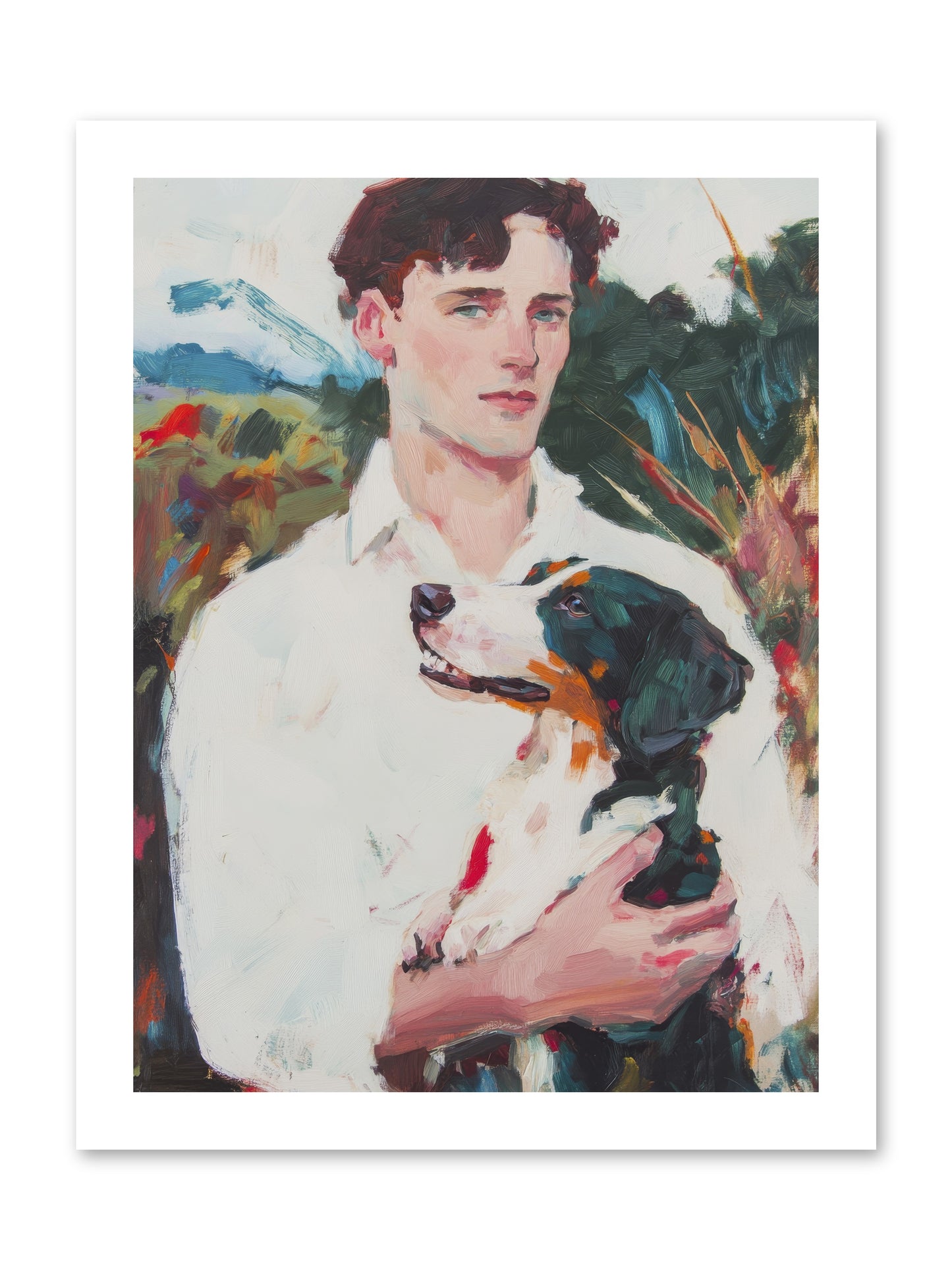 Inseparable Wanderers -- Loose Canvas Print 12x16