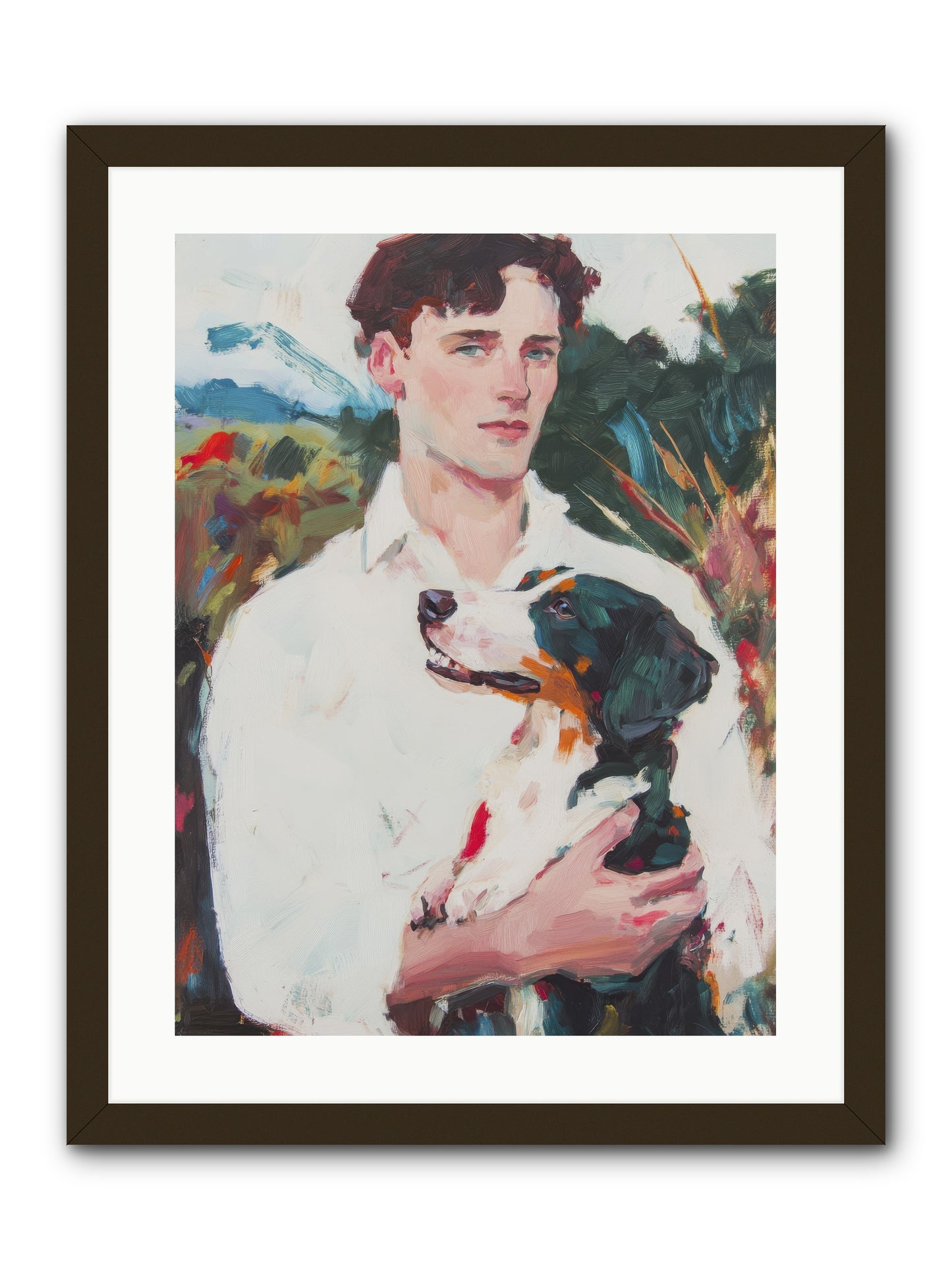 Inseparable Wanderers -- Framed Print - Black 18x24