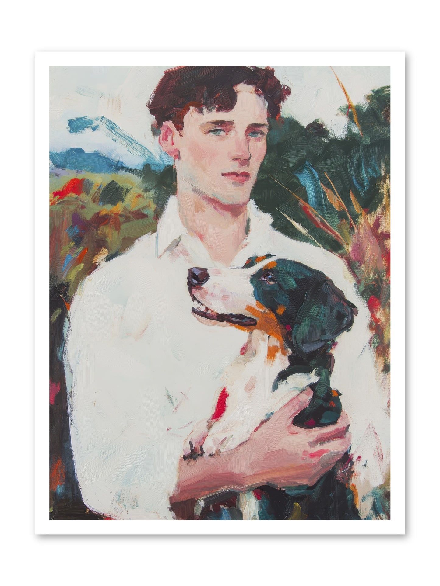 Inseparable Wanderers -- Loose Canvas Print 24x32