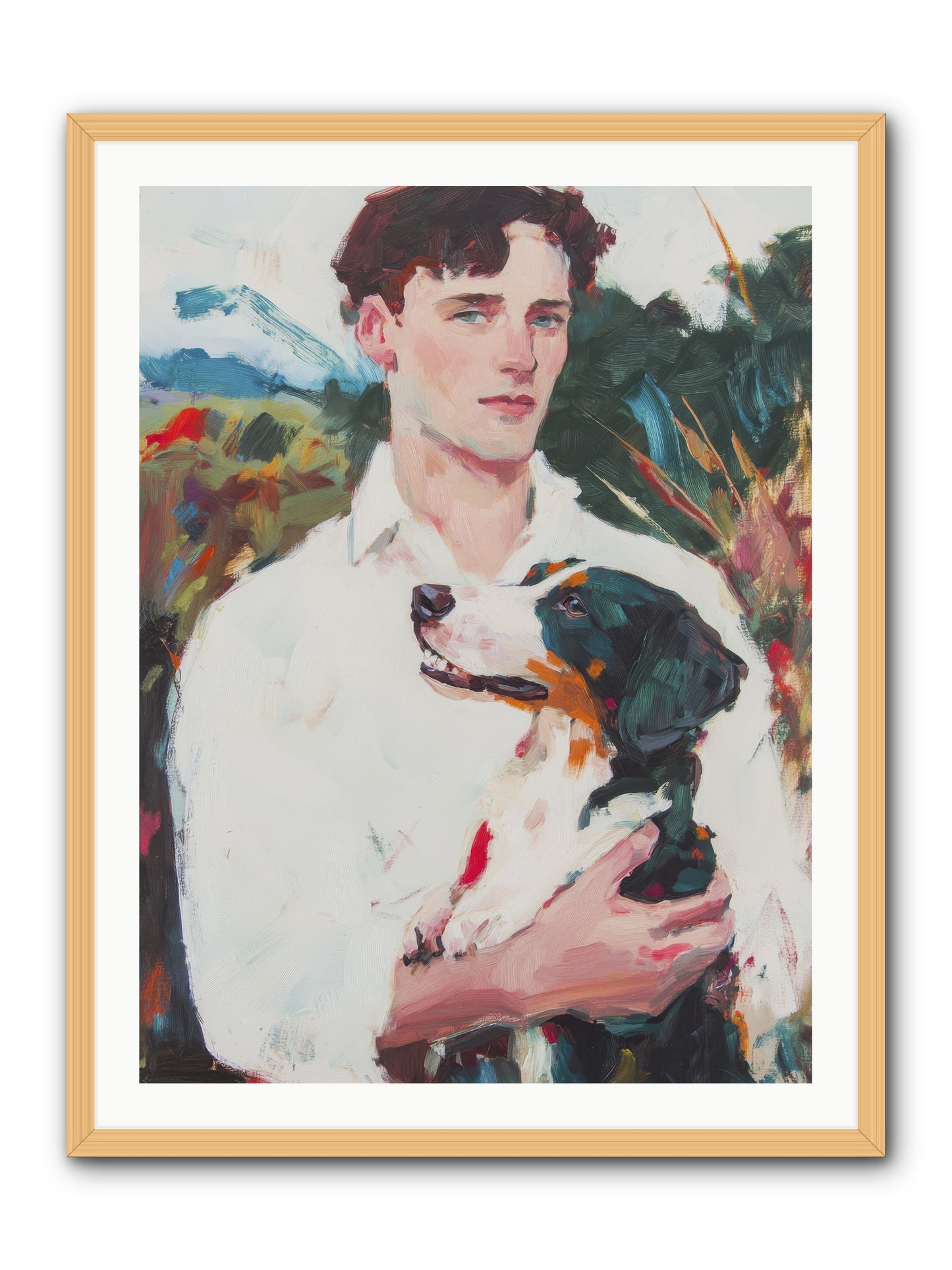 Inseparable Wanderers -- Framed Print - Natural 30x40