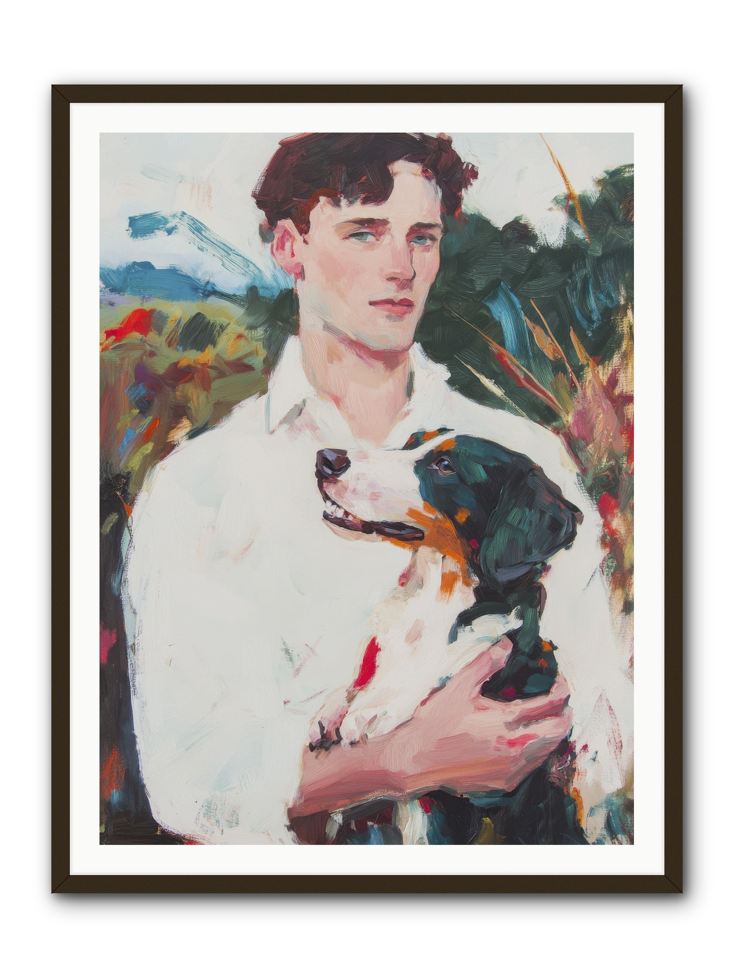 Inseparable Wanderers -- Framed Print - Black 36x48