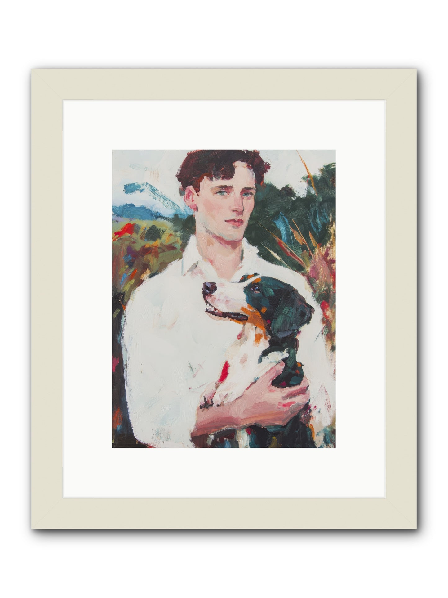 Inseparable Wanderers -- Framed Print - White 9x12