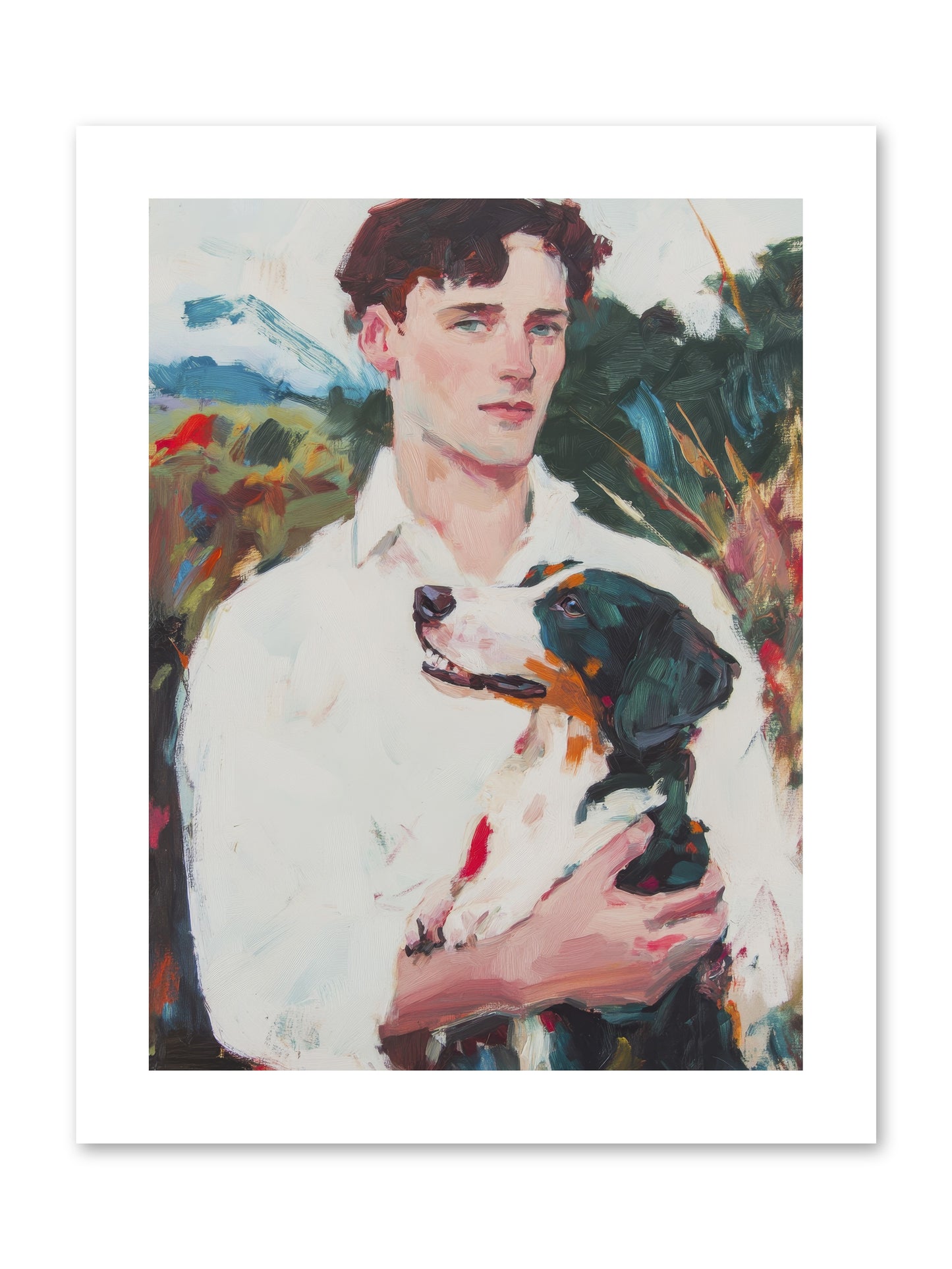 Inseparable Wanderers -- Loose Canvas Print 9x12