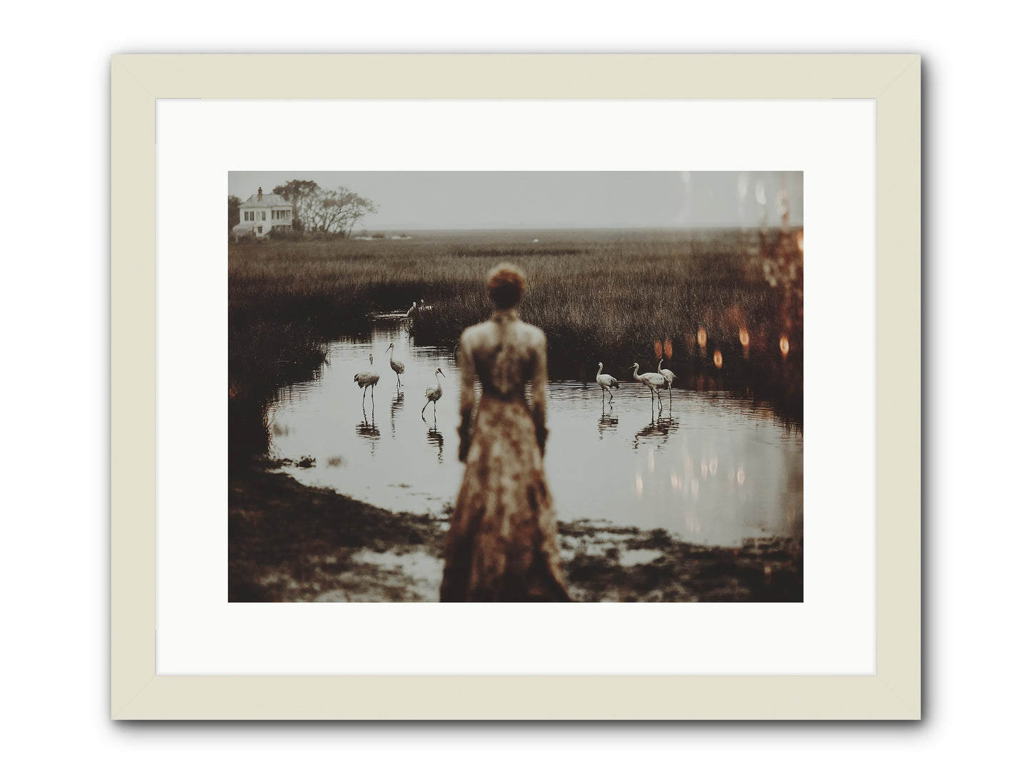 Instructions for Flight -- Framed Print - White 16x12