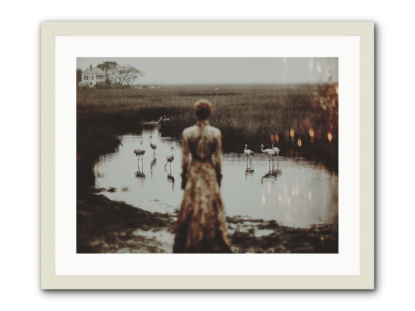 Instructions for Flight -- Framed Print - White 24x18